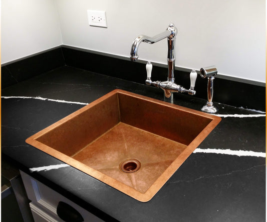 Custom Topmount Sink - Pure Copper - Havens | Luxury Metals