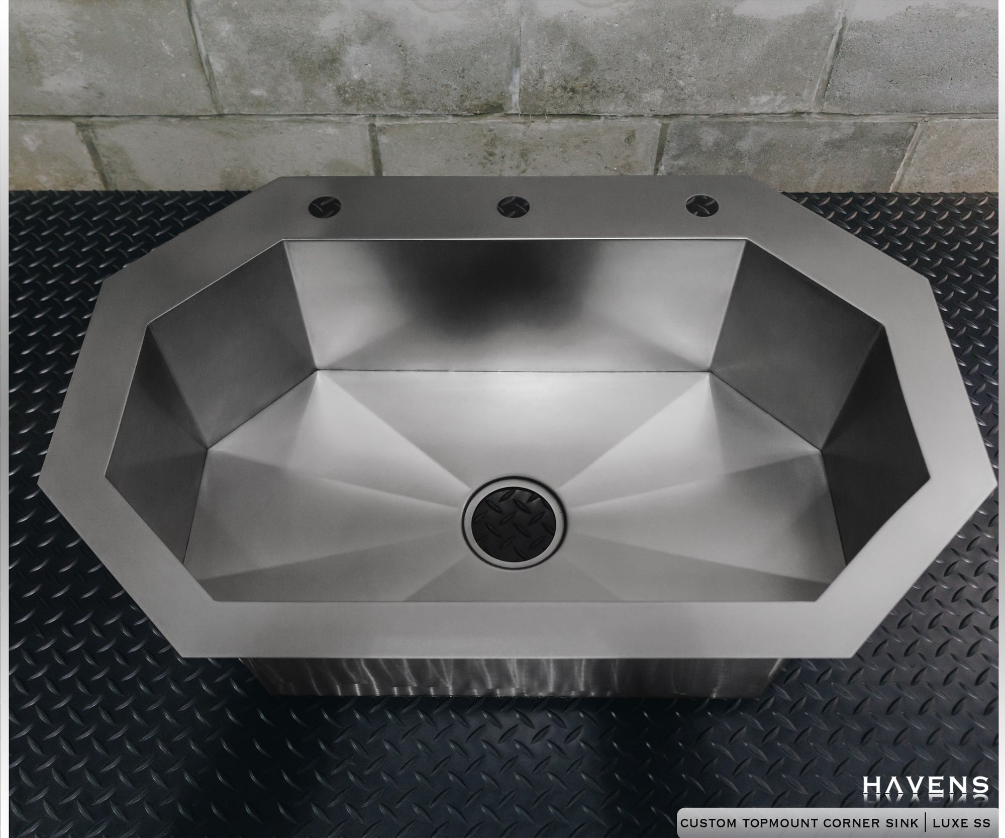 Custom Polygon Sink - Stainless