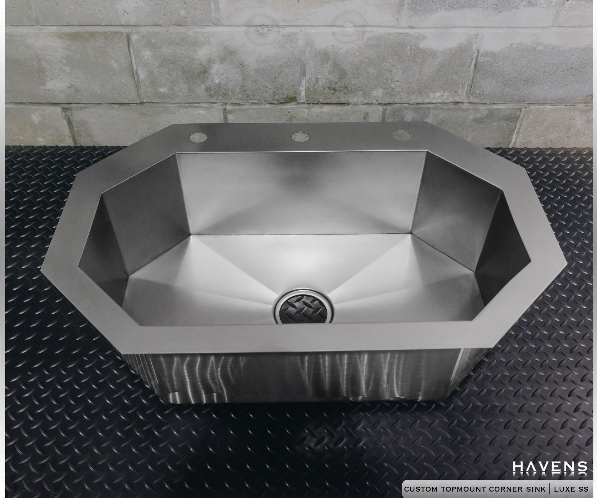 Custom Polygon Sink - Stainless