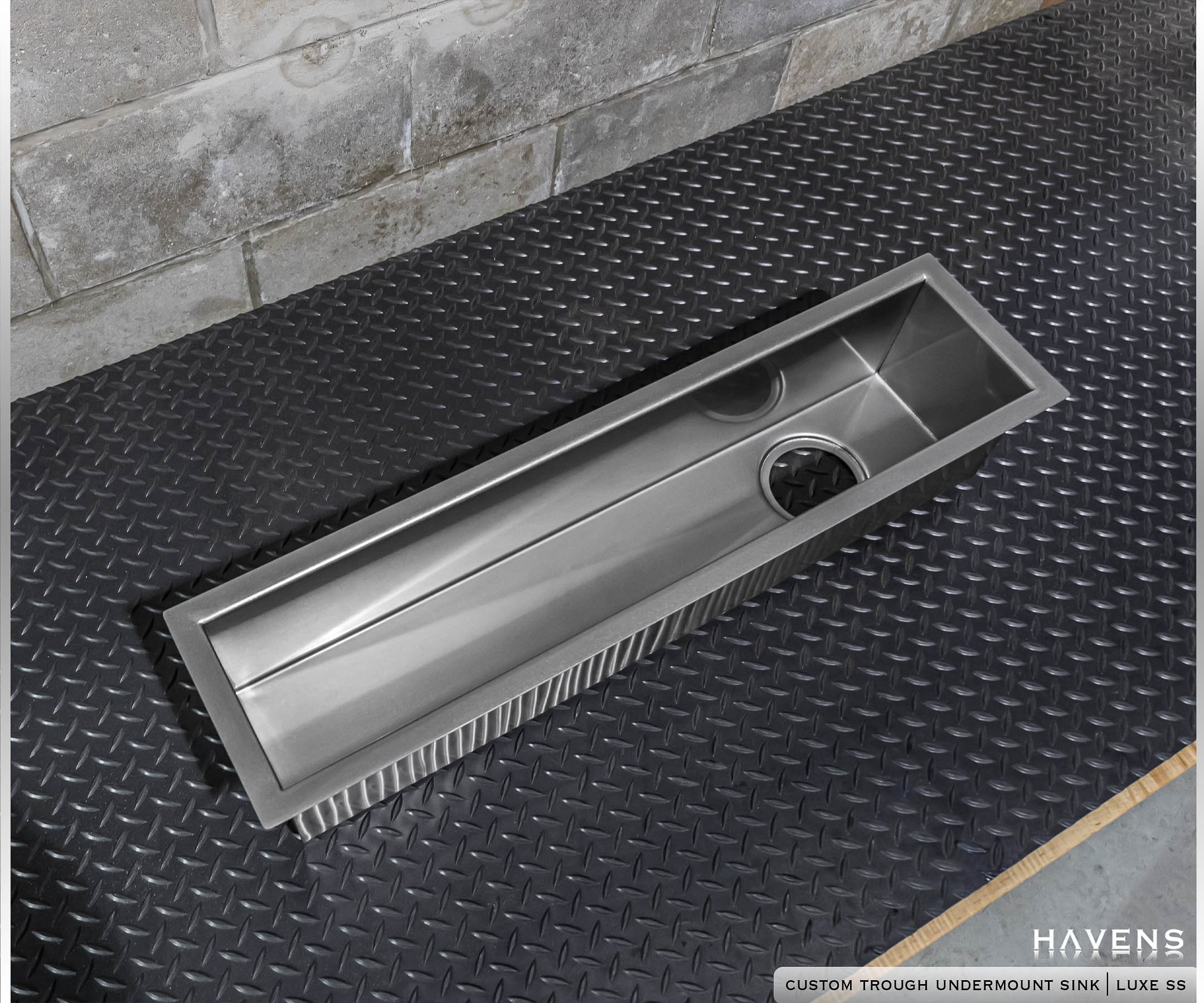 Beverage Ice Trough Sink - Stainless - Havens | Luxury Metals
