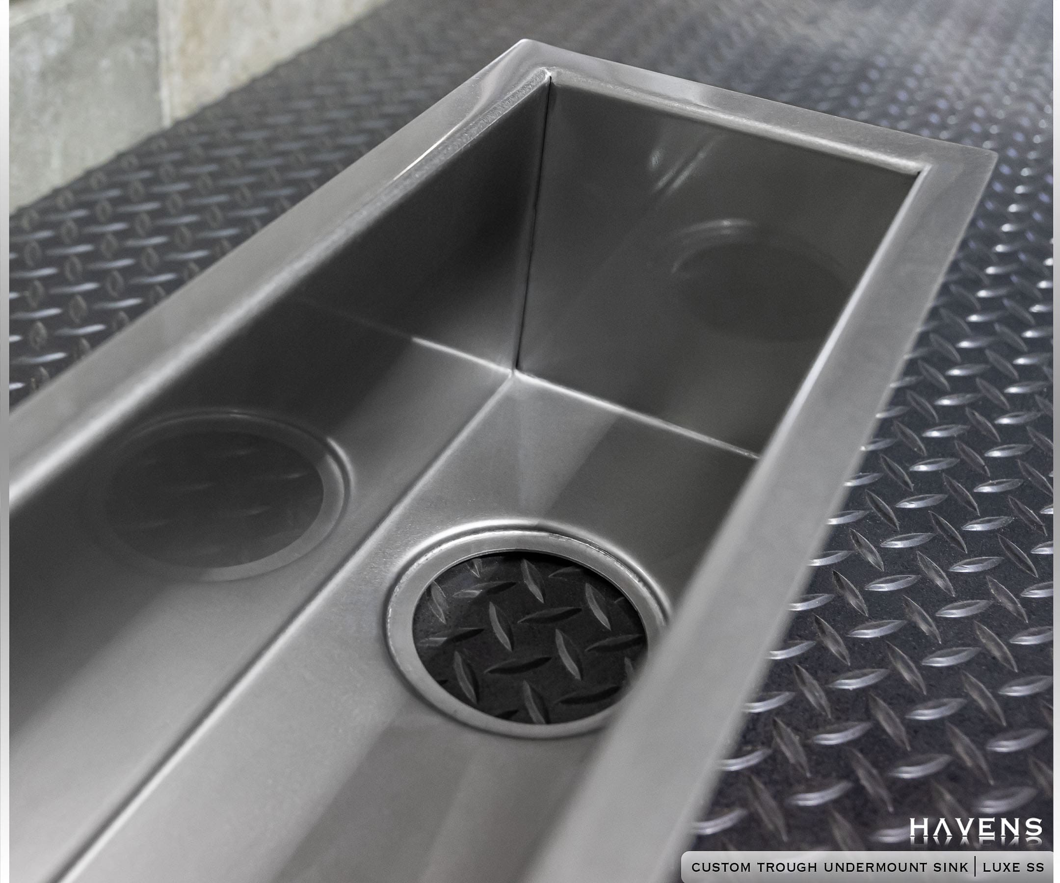 Beverage Ice Trough Sink - Stainless - Havens | Luxury Metals