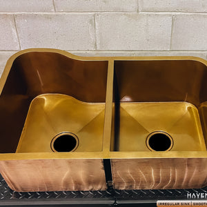 Custom Irregular Shape Sink - Pure Copper - Havens | Luxury Metals