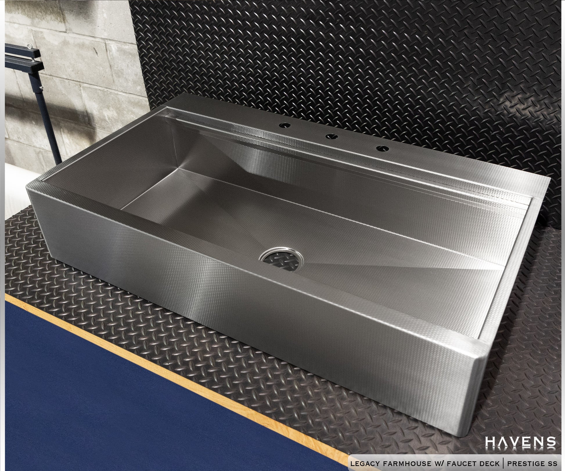 Custom Topmount Farmhouse Sink - Stainless - Havens | Luxury Metals