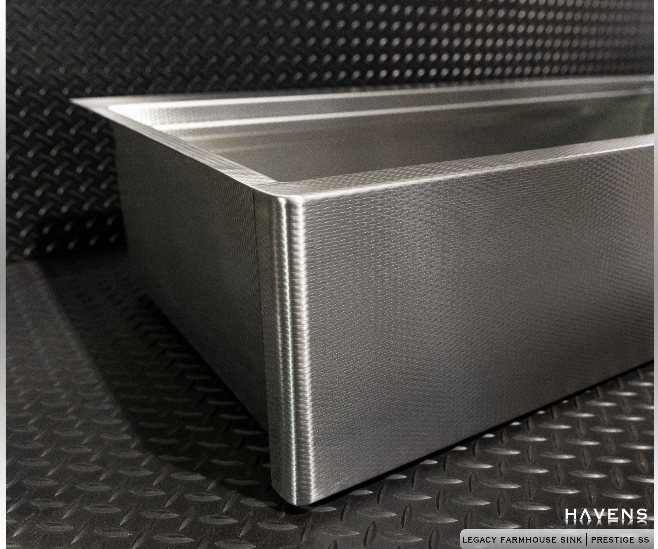 Custom Topmount Farmhouse Sink - Stainless - Havens | Luxury Metals