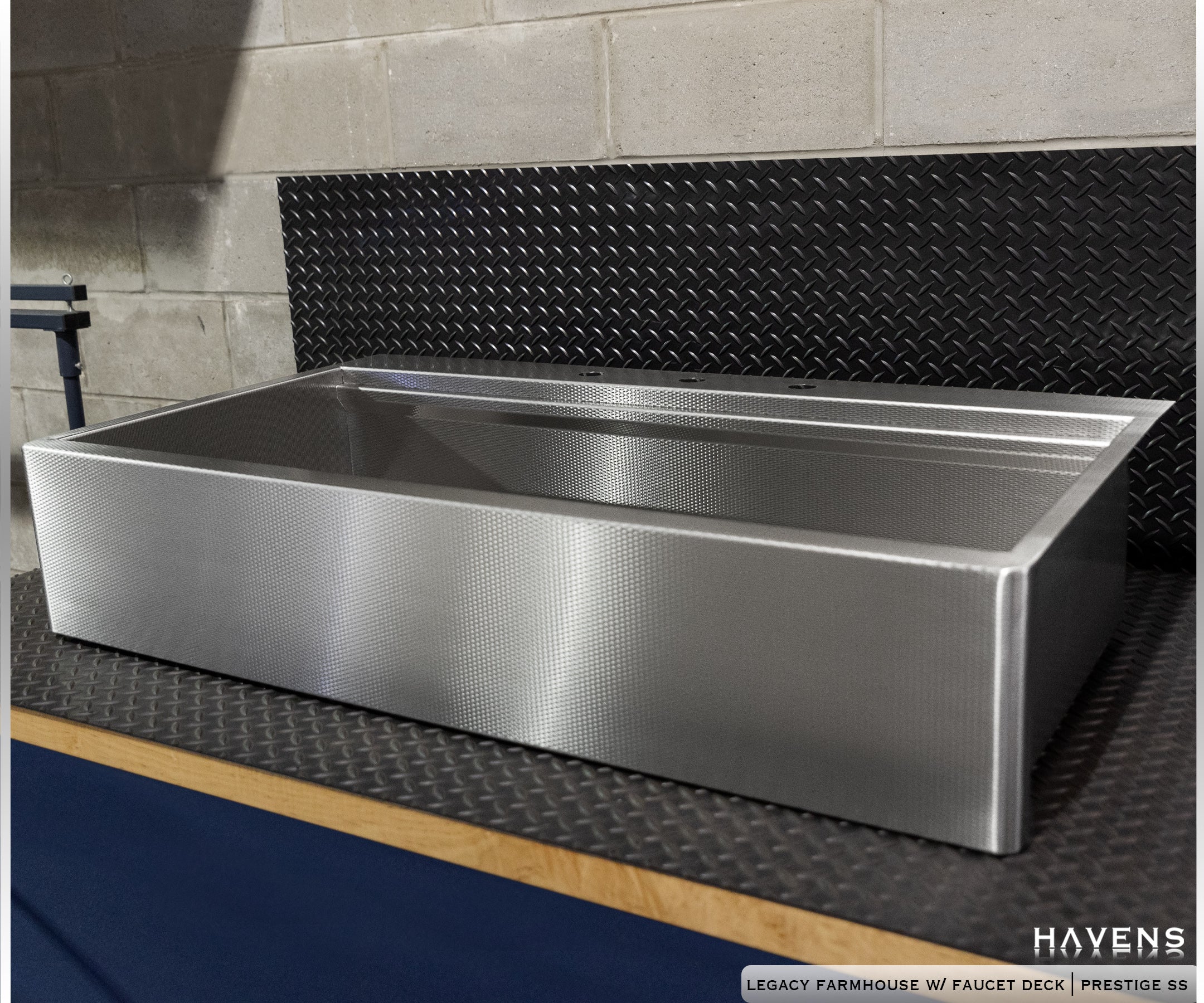 Custom Topmount Farmhouse Sink - Stainless - Havens | Luxury Metals