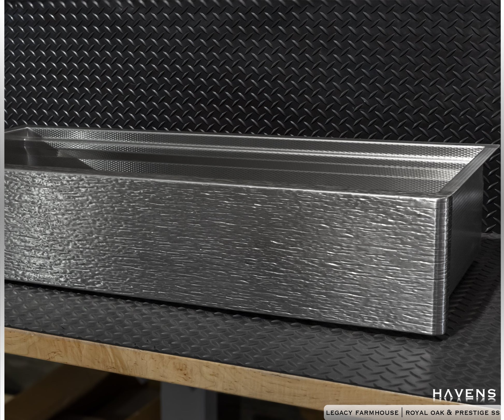 Legacy Farmhouse Sink - Split Finish Stainless - Havens | Luxury Metals