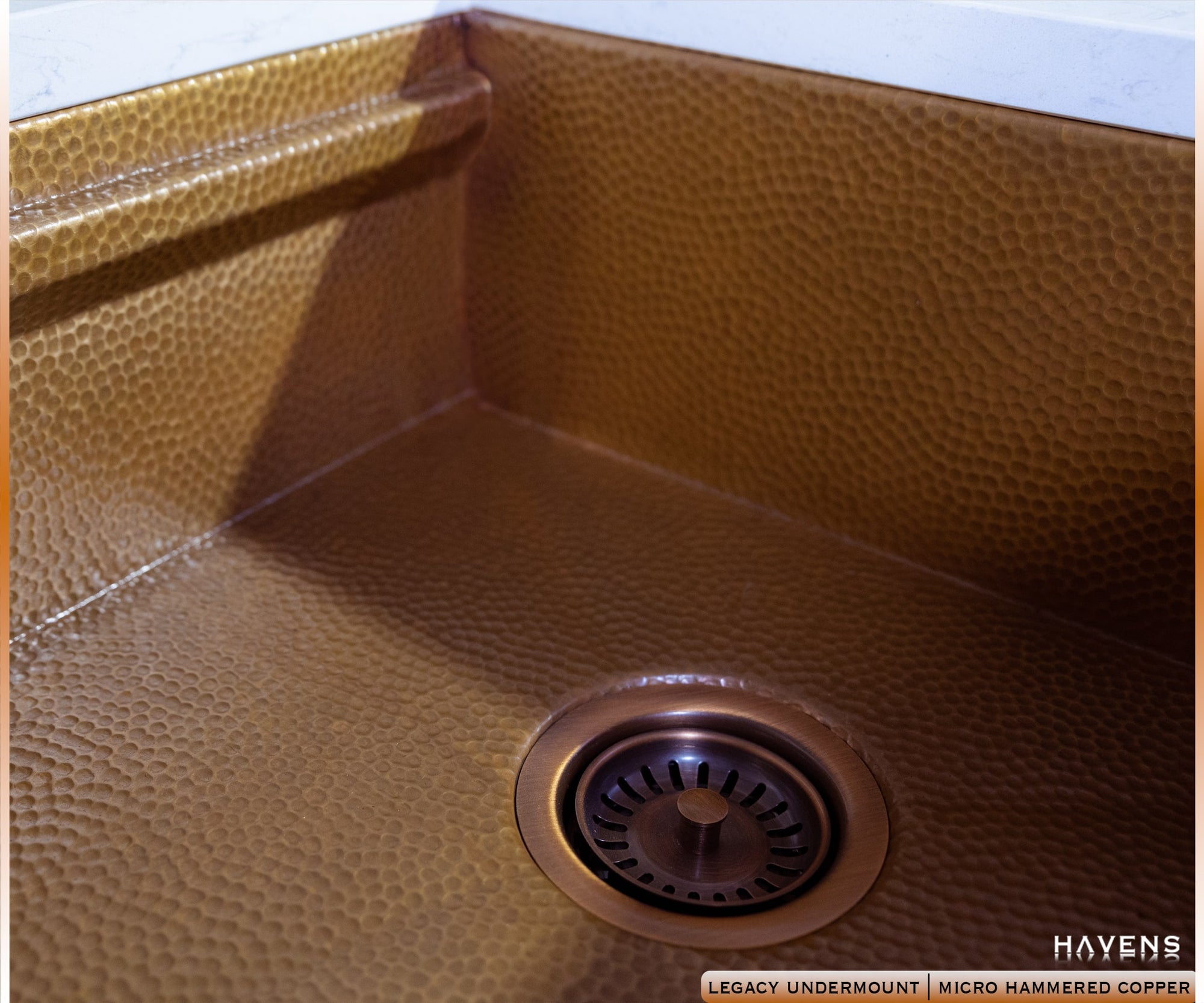 Legacy Undermount Sink - Micro Hammered Copper