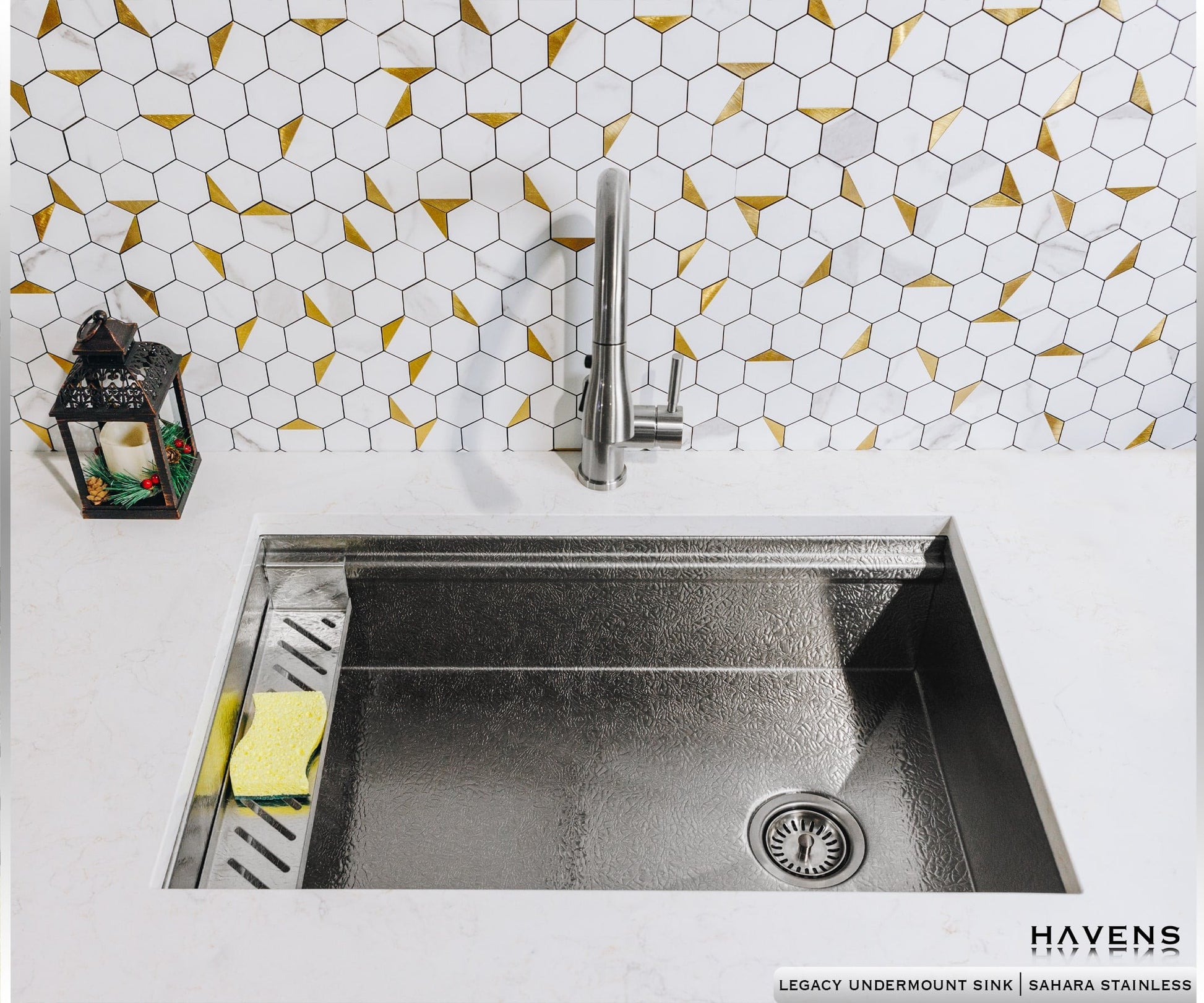 Custom Undermount Sink  - Stainless Steel - Havens | Luxury Metals