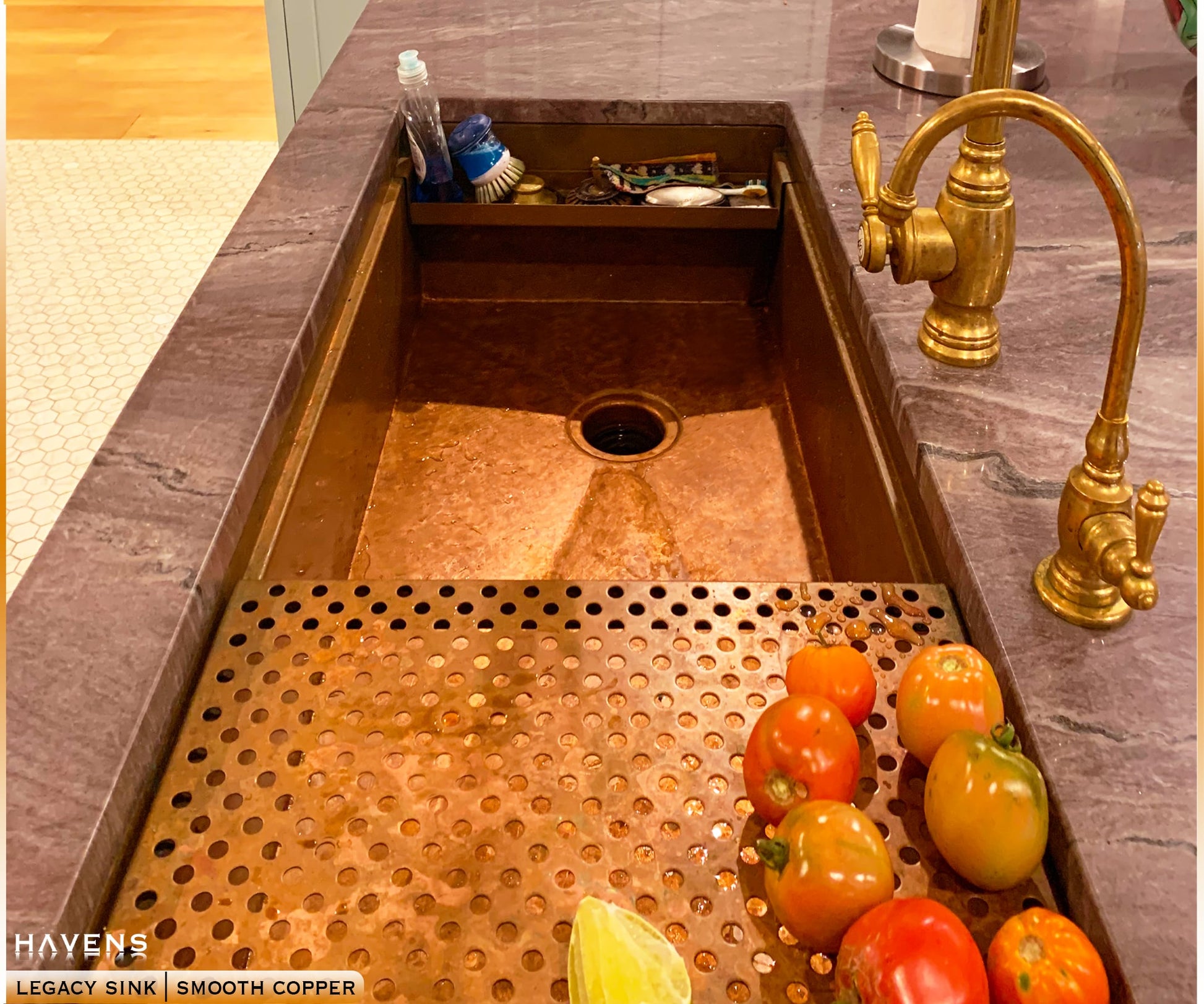 Custom Undermount Sink - Pure Copper - Havens | Luxury Metals