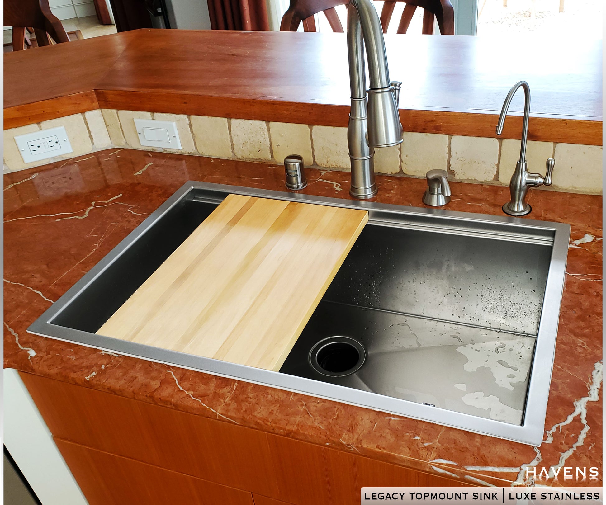 Custom Legacy Topmount Sink  - Stainless Steel - Havens | Luxury Metals