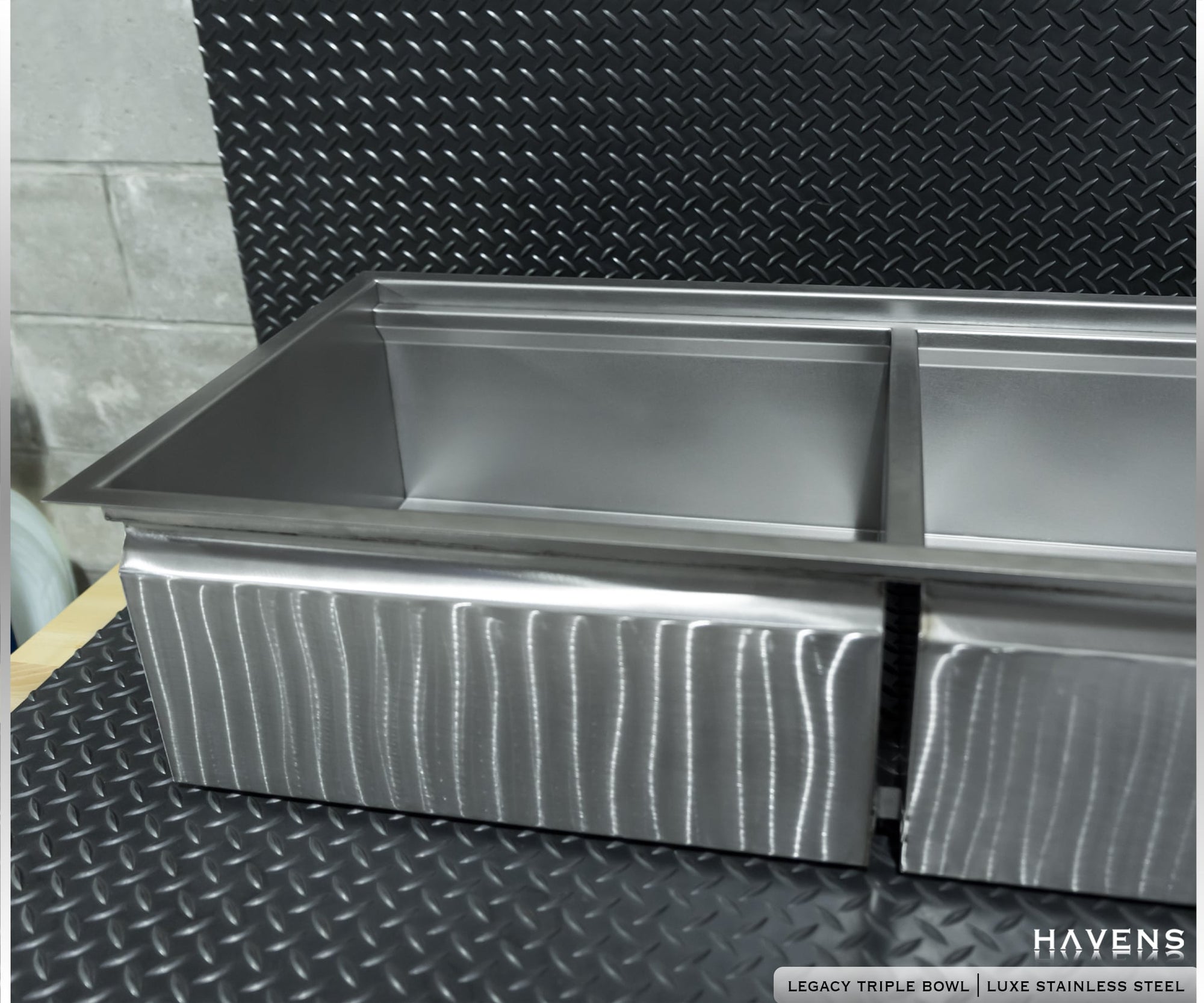 Legacy Triple Bowl Sink - Stainless