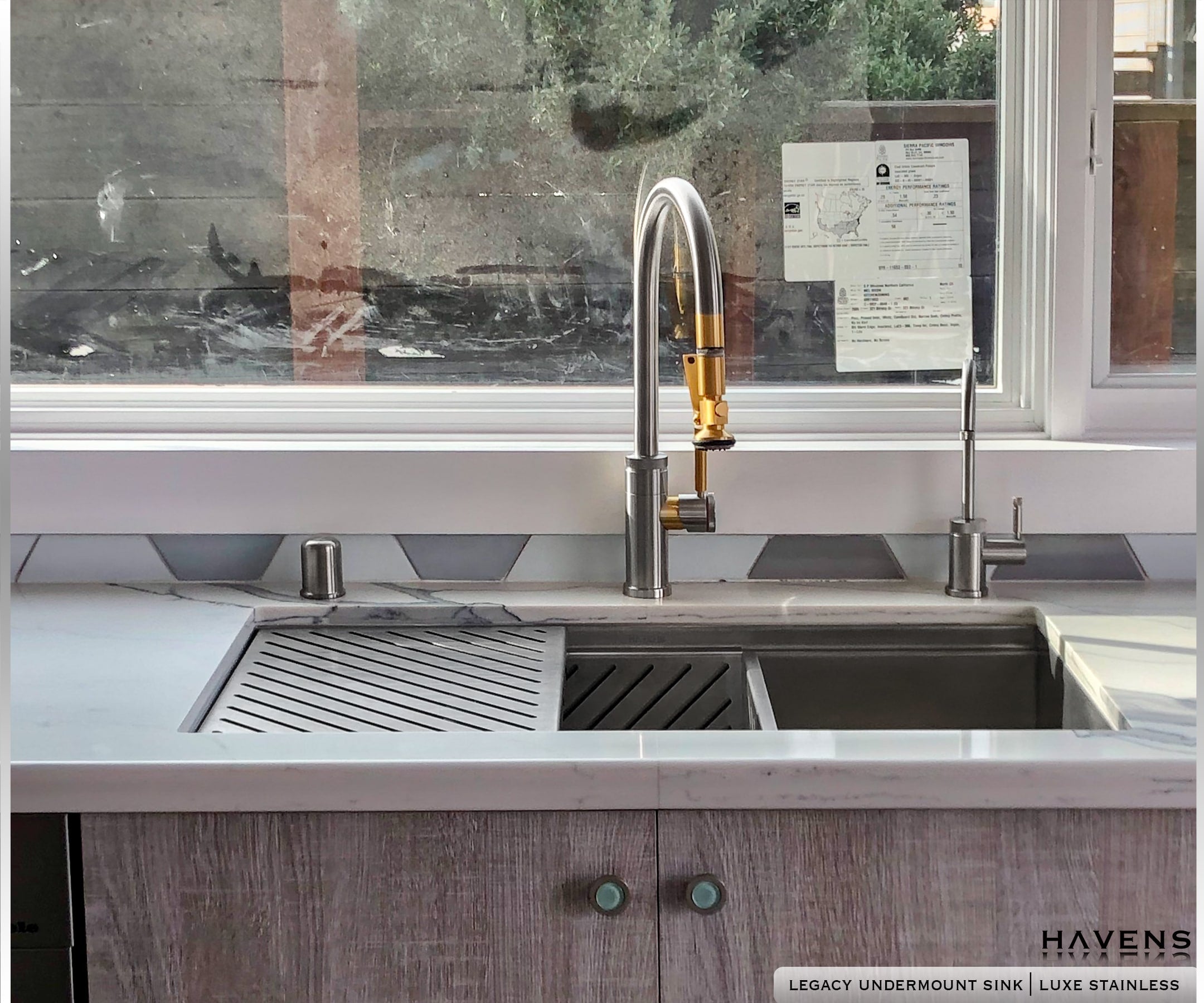 Legacy Undermount Sink  - Stainless Steel - Havens | Luxury Metals