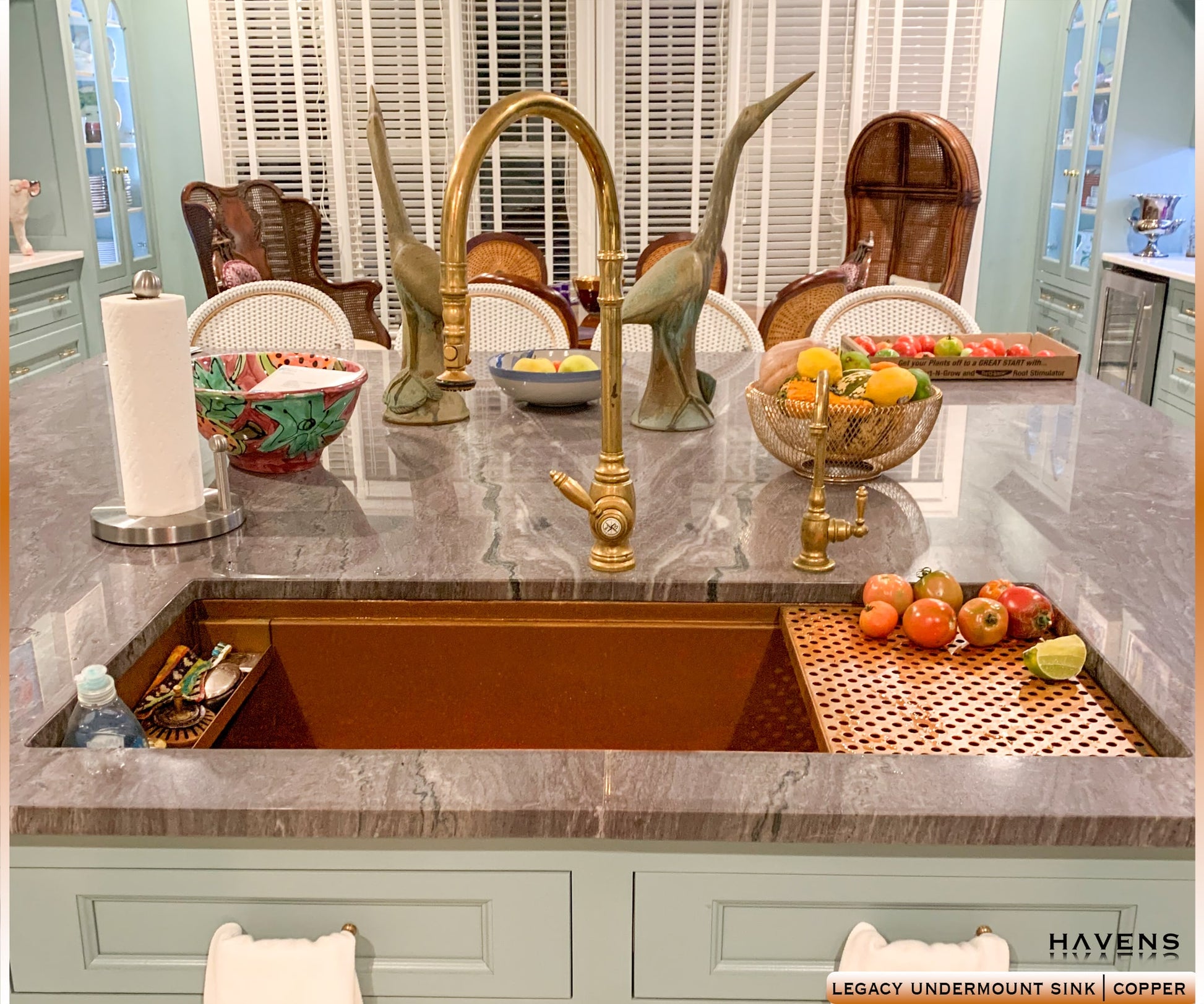 Legacy Undermount Sink - Pure Copper - Havens | Luxury Metals