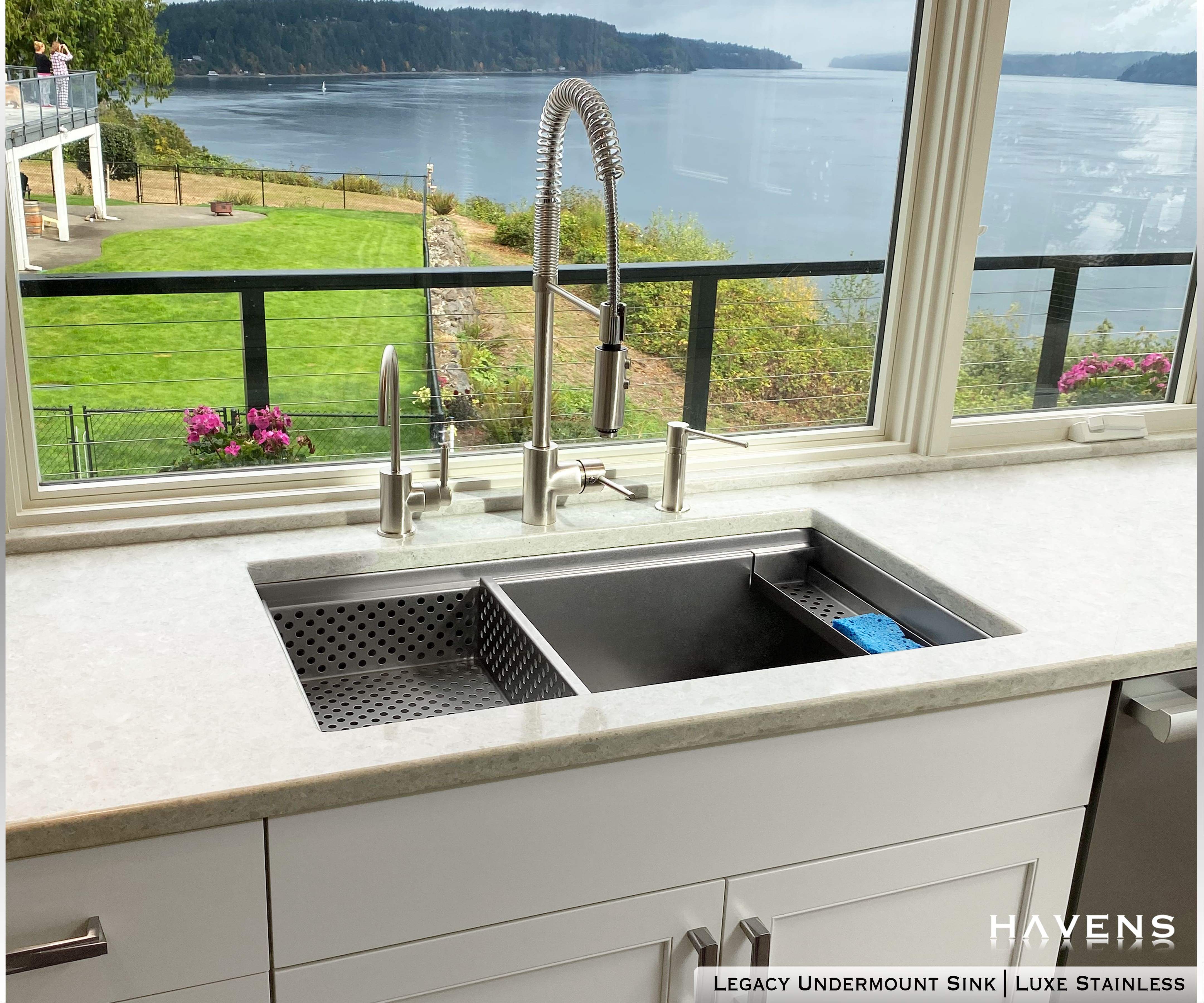Legacy Undermount Sink  - Stainless Steel - Havens | Luxury Metals