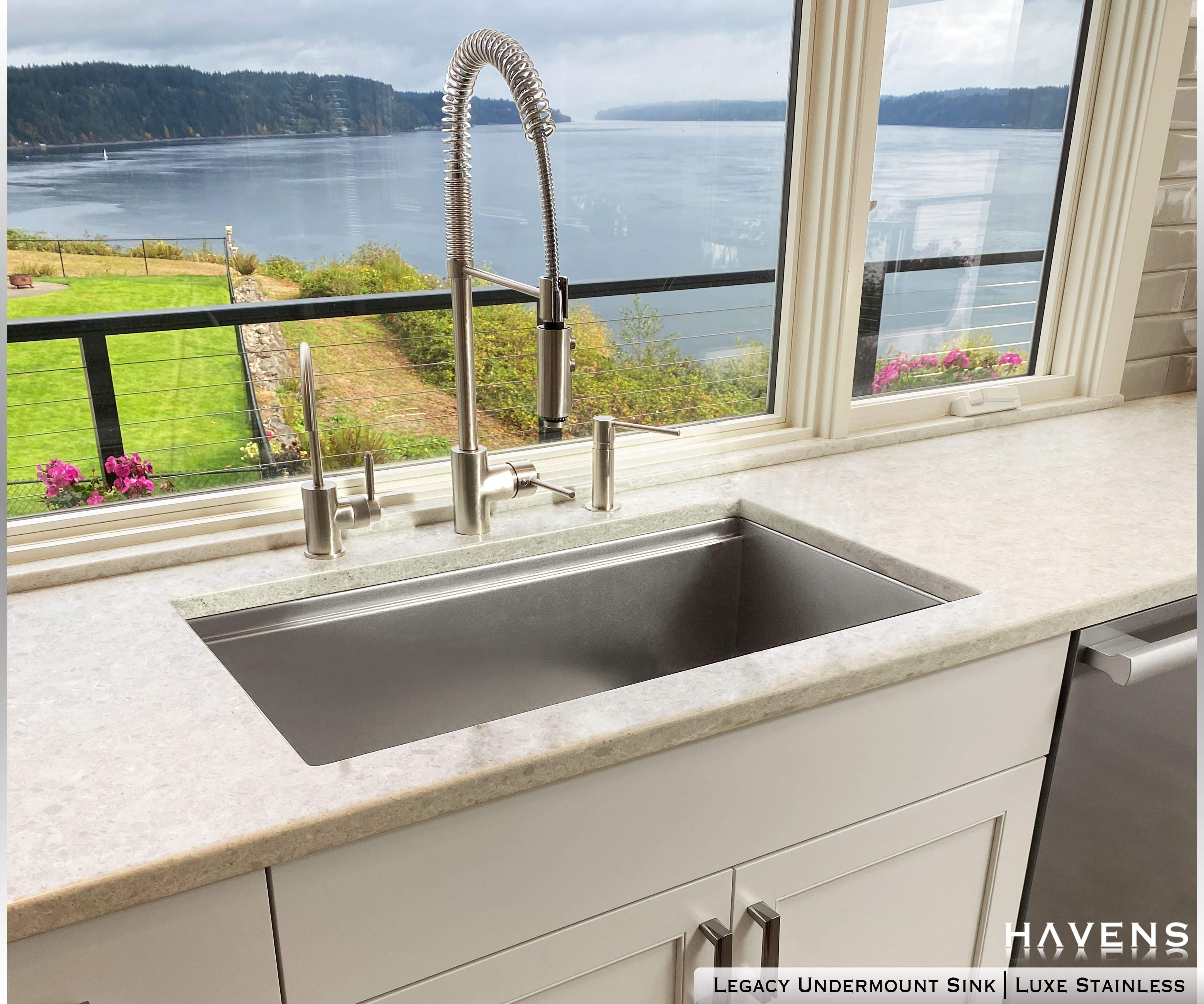 Legacy Undermount Sink  - Stainless Steel - Havens | Luxury Metals