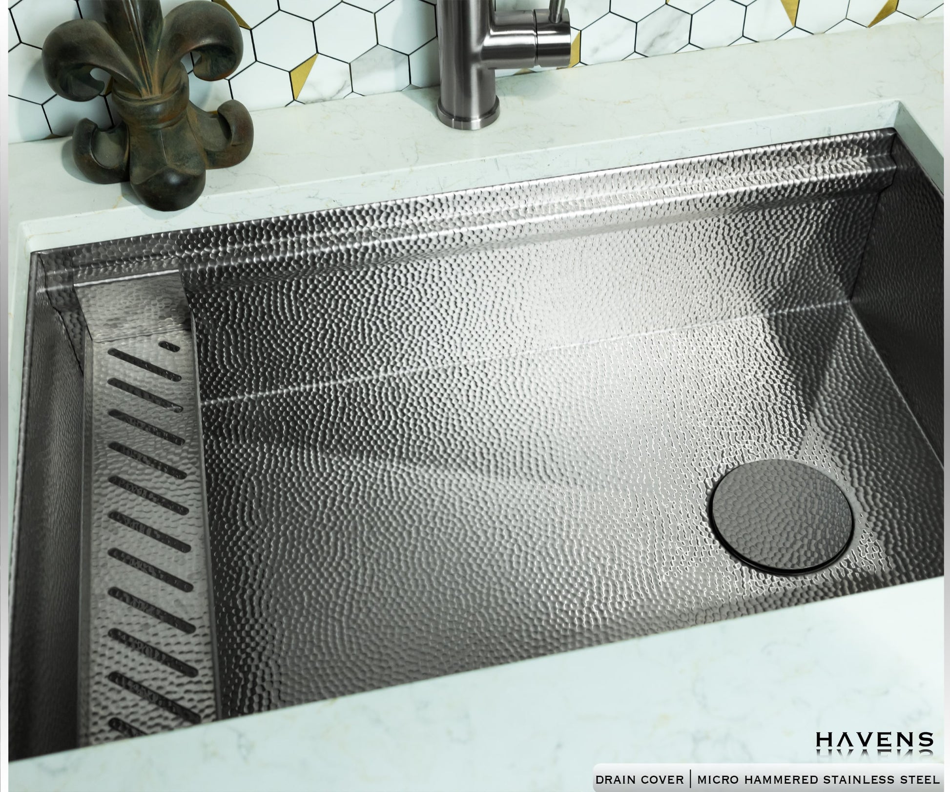 Hide A Drain - Stainless Steel - Havens | Luxury Metals