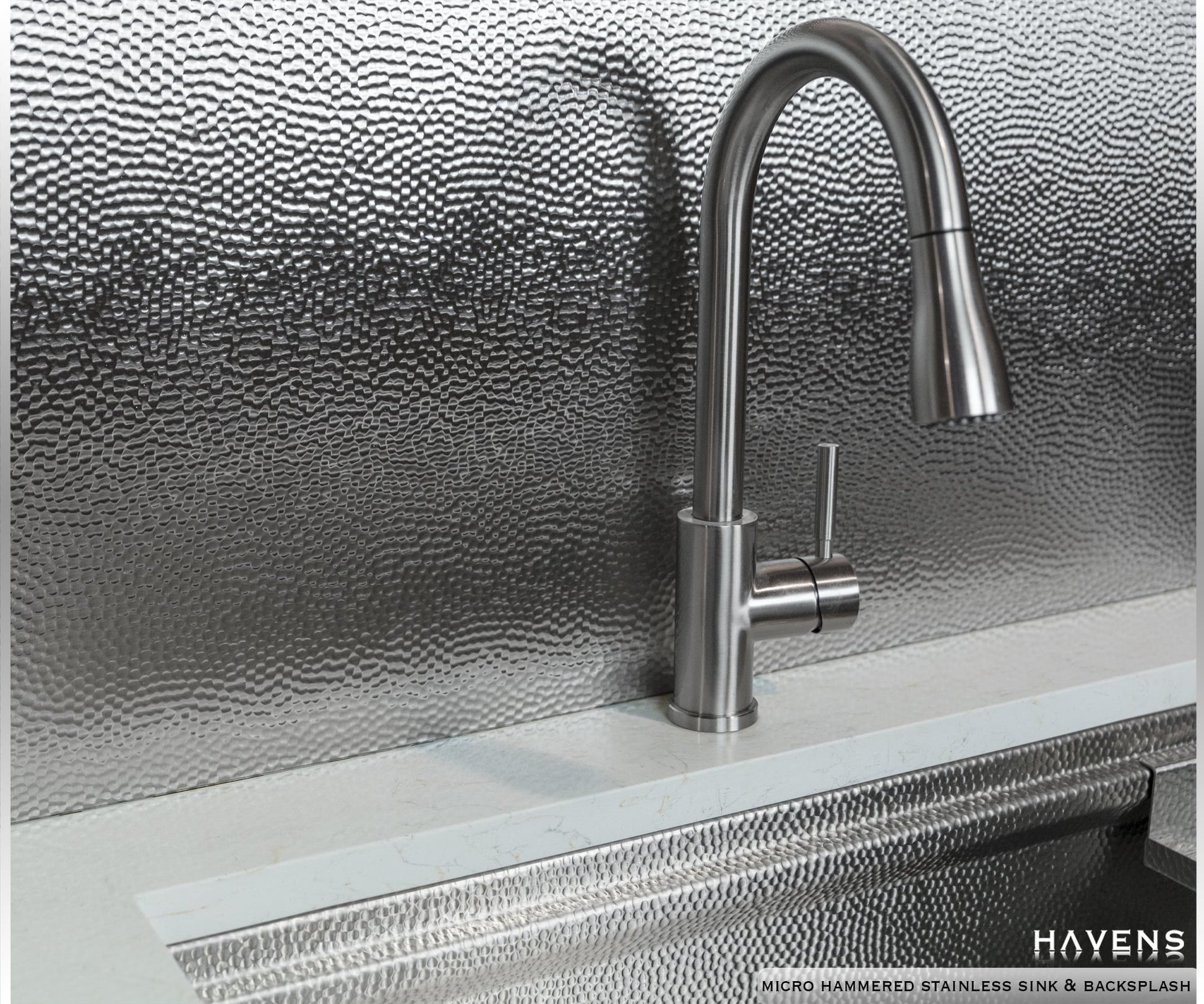 Stainless Steel Backsplash - Custom Size - Havens | Luxury Metals