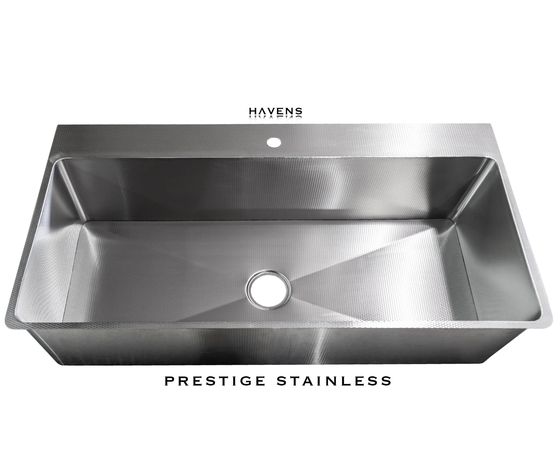 Custom Undermount Sink (Faucet Deck) - Stainless - Havens | Luxury Metals