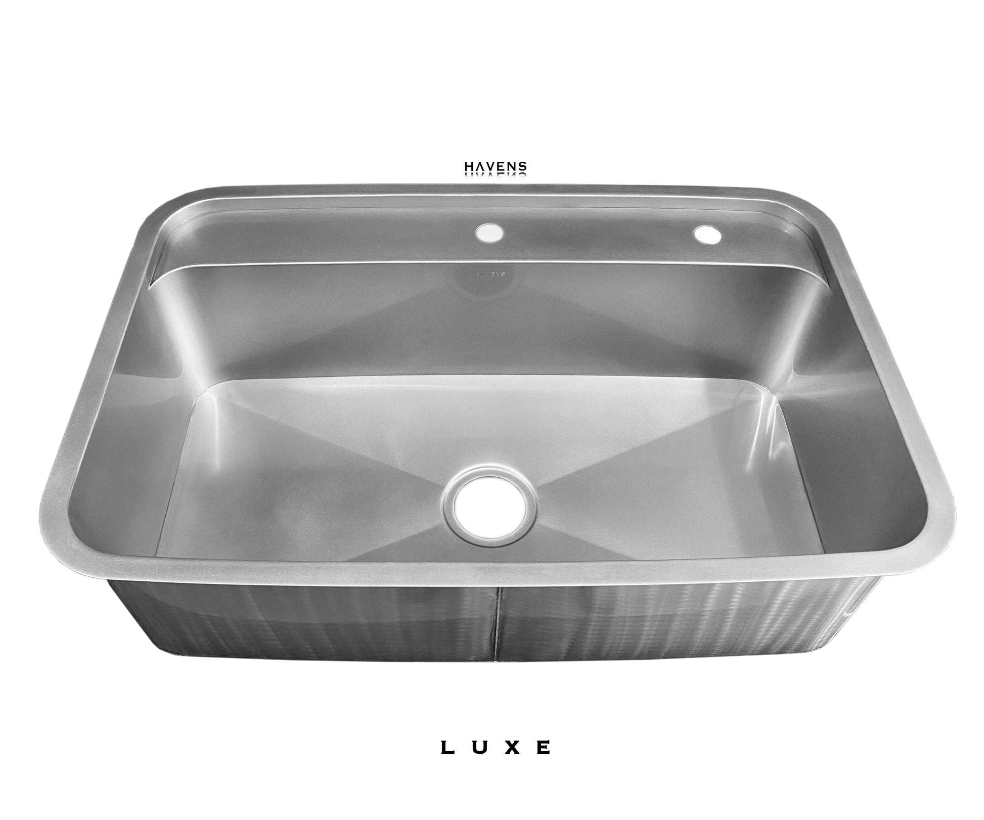 Custom Radius Corners Sink - Stainless - Havens | Luxury Metals