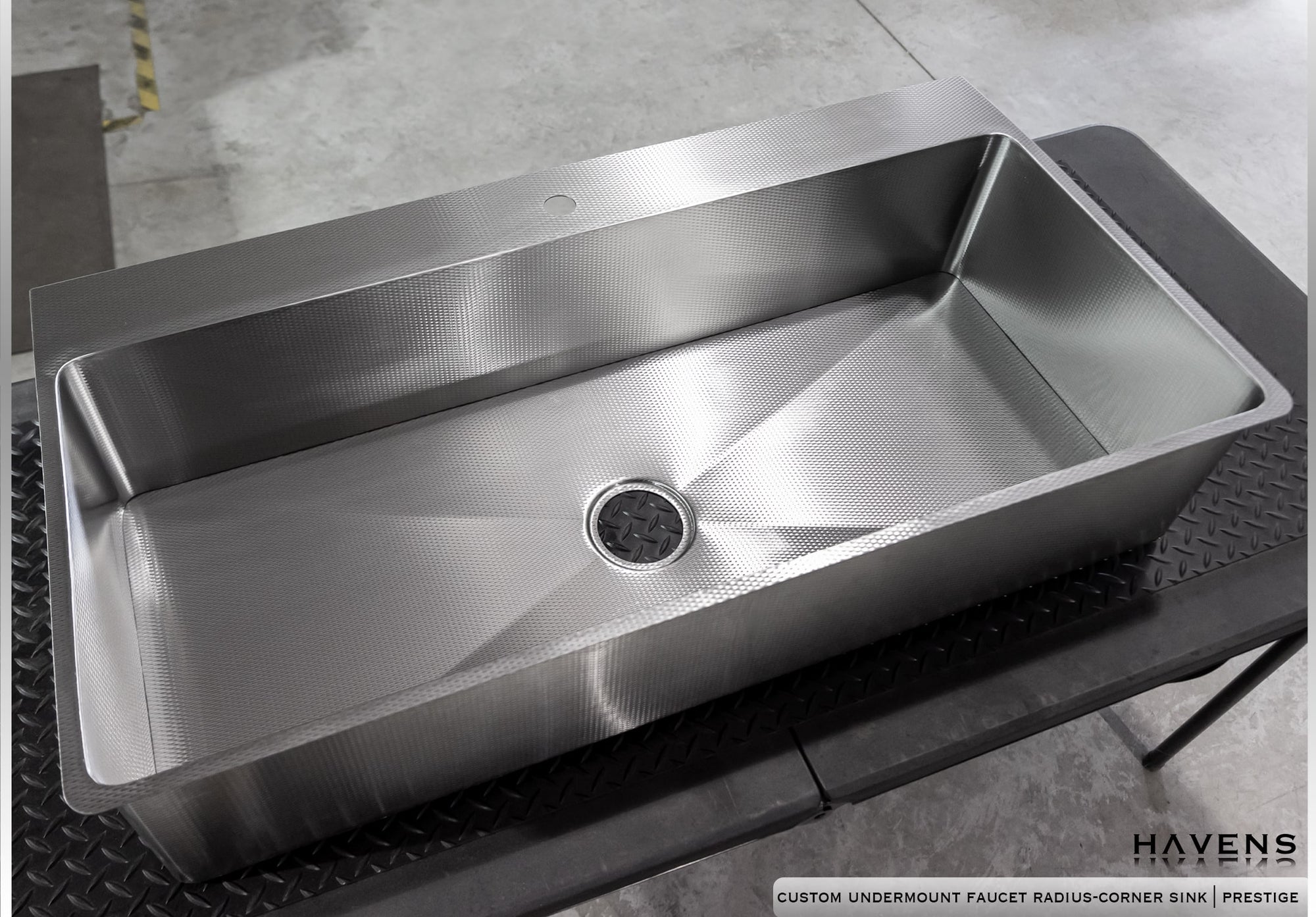 Custom Undermount Sink (Faucet Deck) - Stainless
