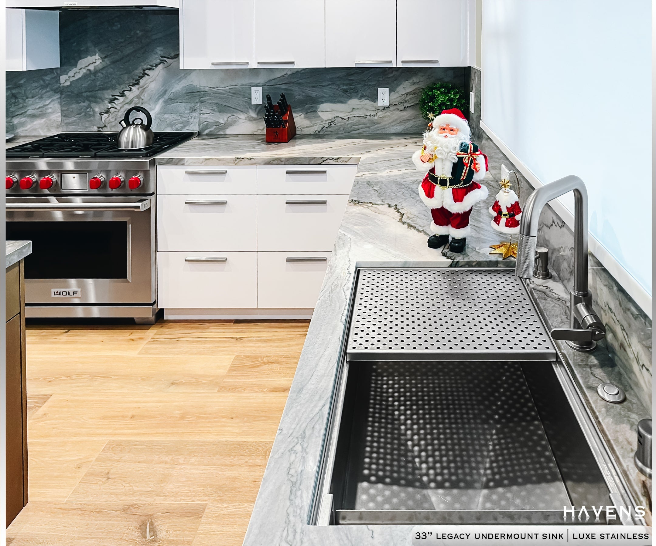 Legacy Undermount Sink  - Stainless Steel - Havens | Luxury Metals