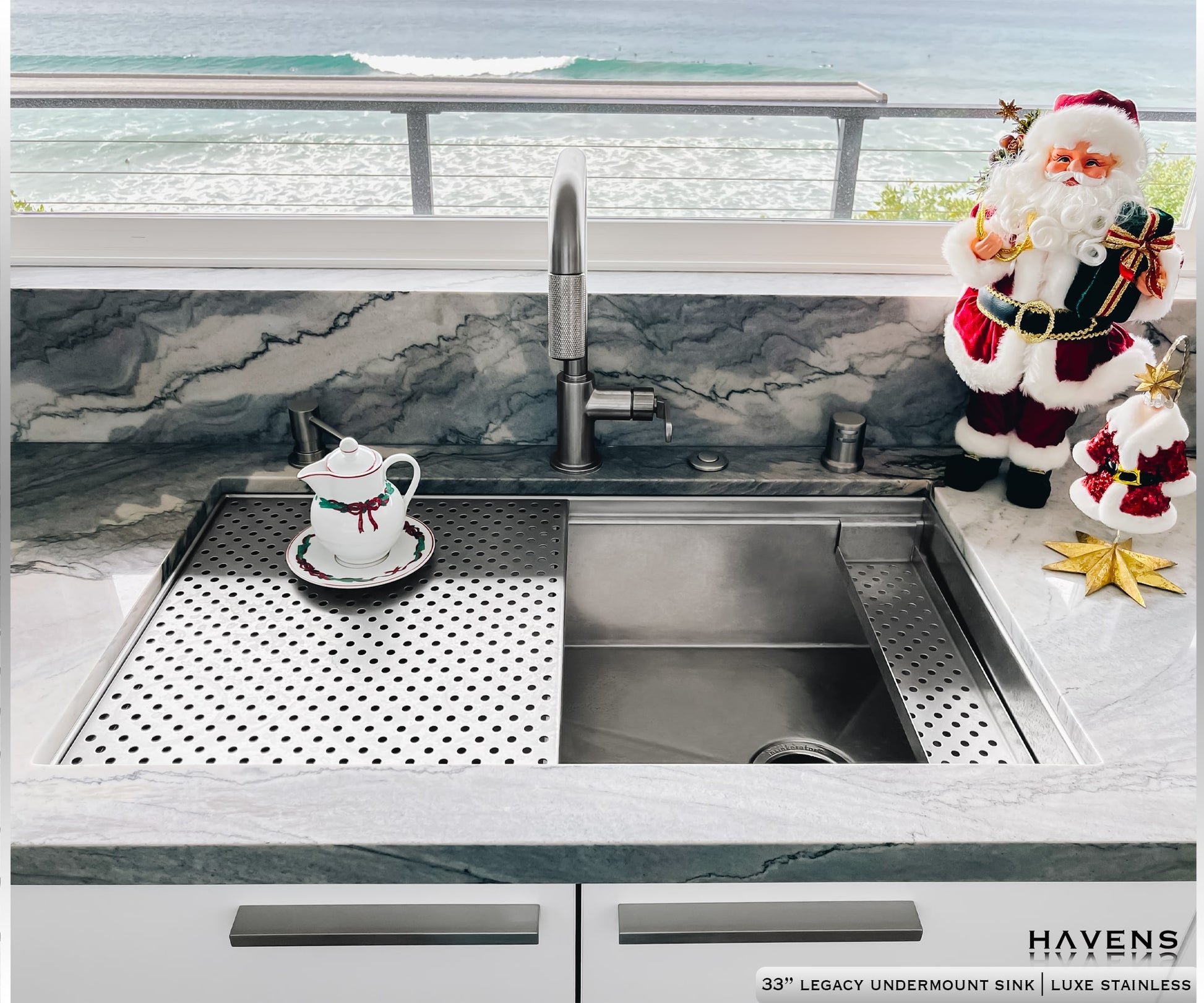 Legacy Undermount Sink  - Stainless Steel - Havens | Luxury Metals