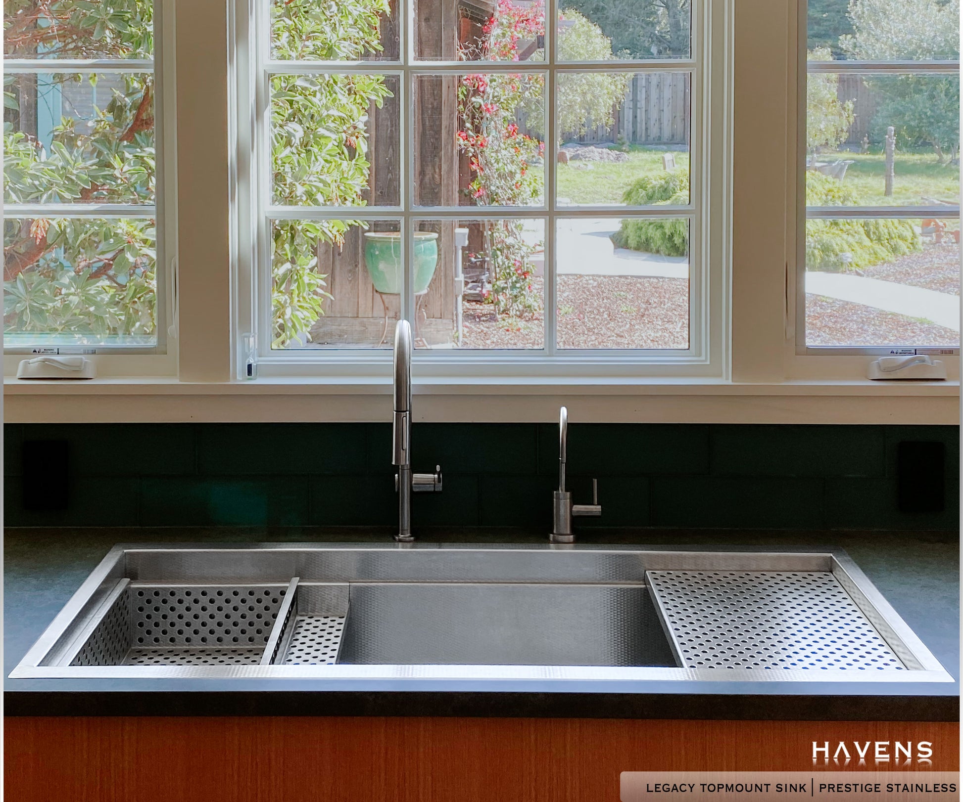 Custom Legacy Topmount Sink  - Stainless Steel - Havens | Luxury Metals