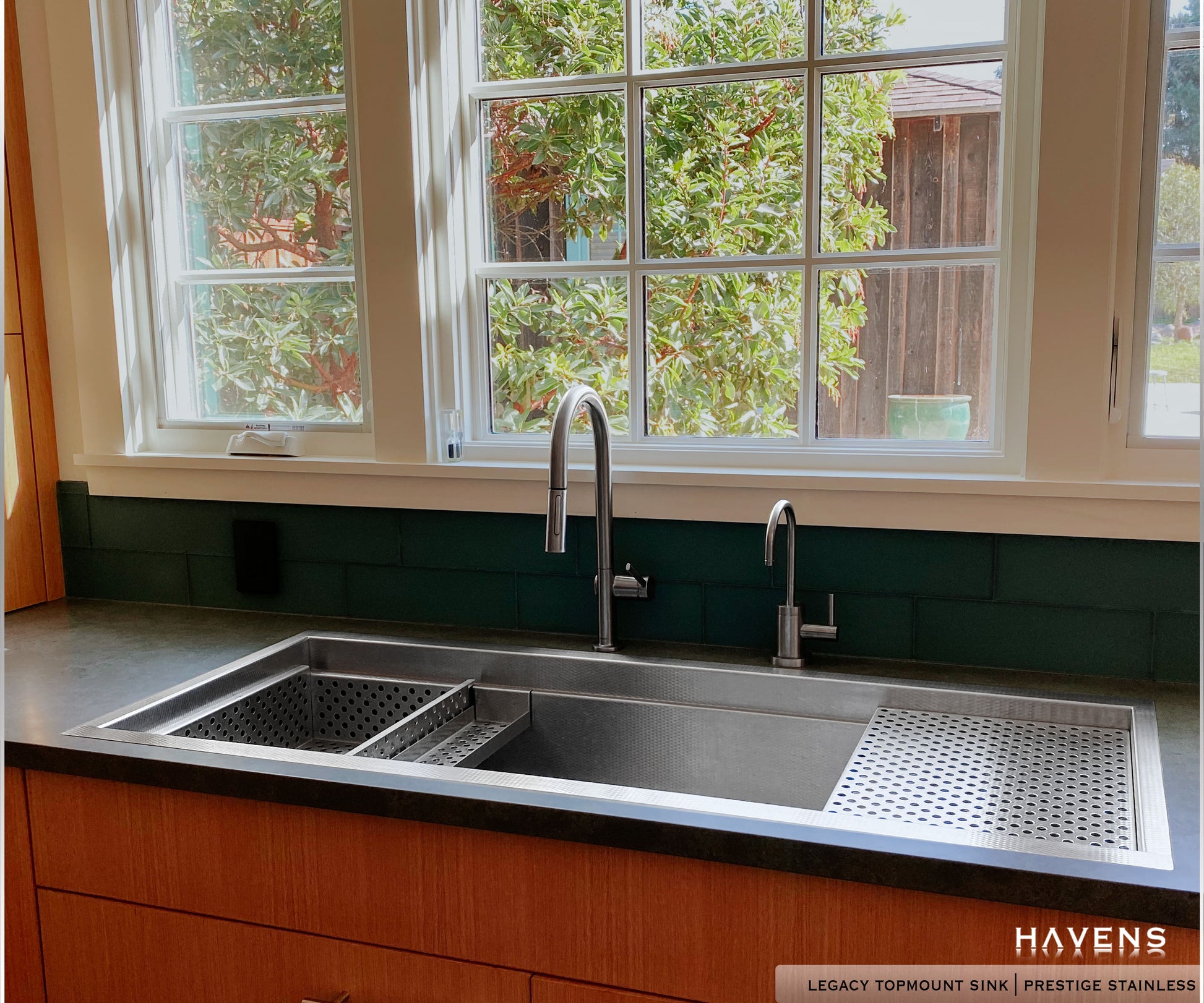 Custom Legacy Topmount Sink  - Stainless Steel - Havens | Luxury Metals