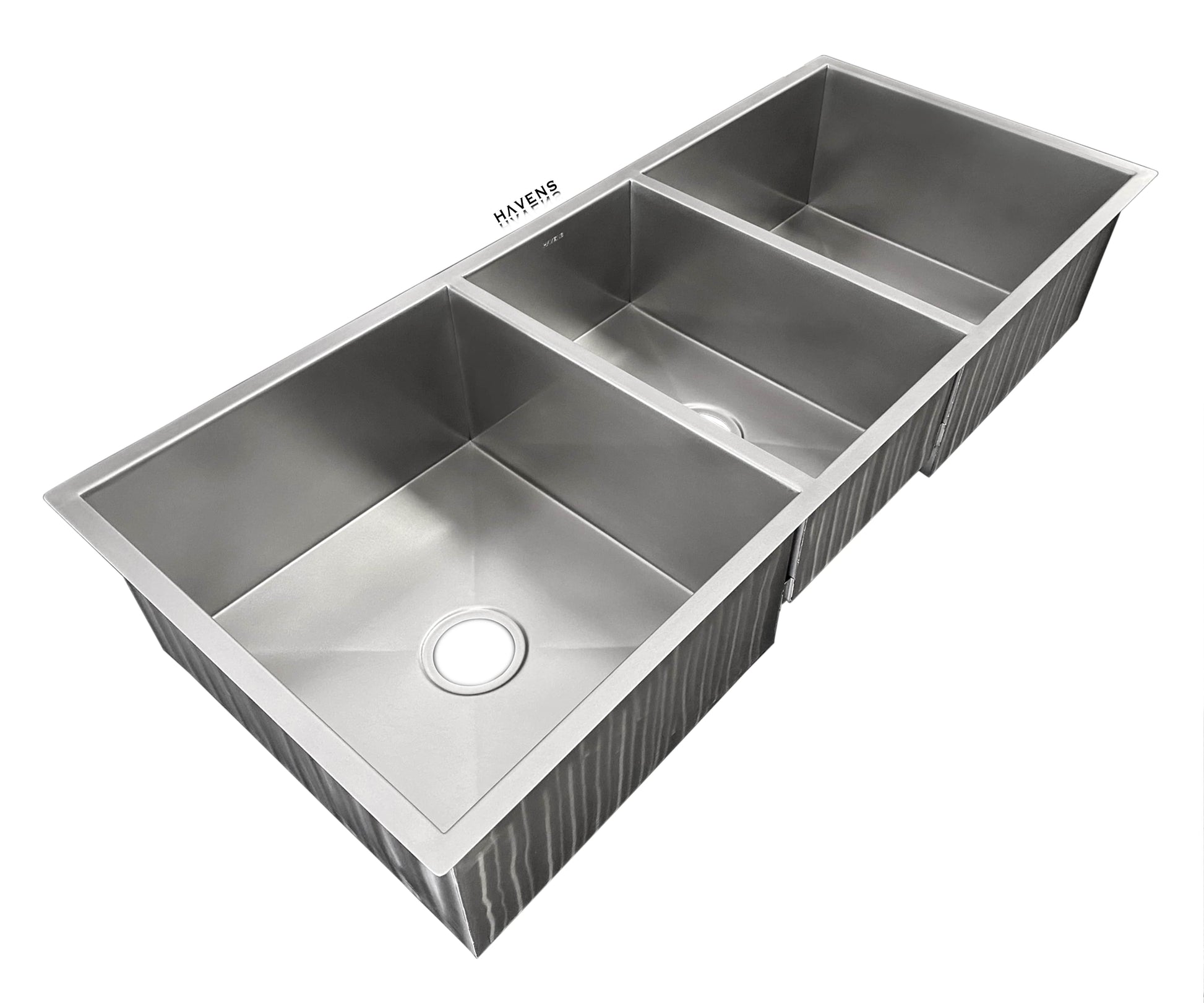 Triple Bowl Sink - Stainless Steel - Havens | Luxury Metals