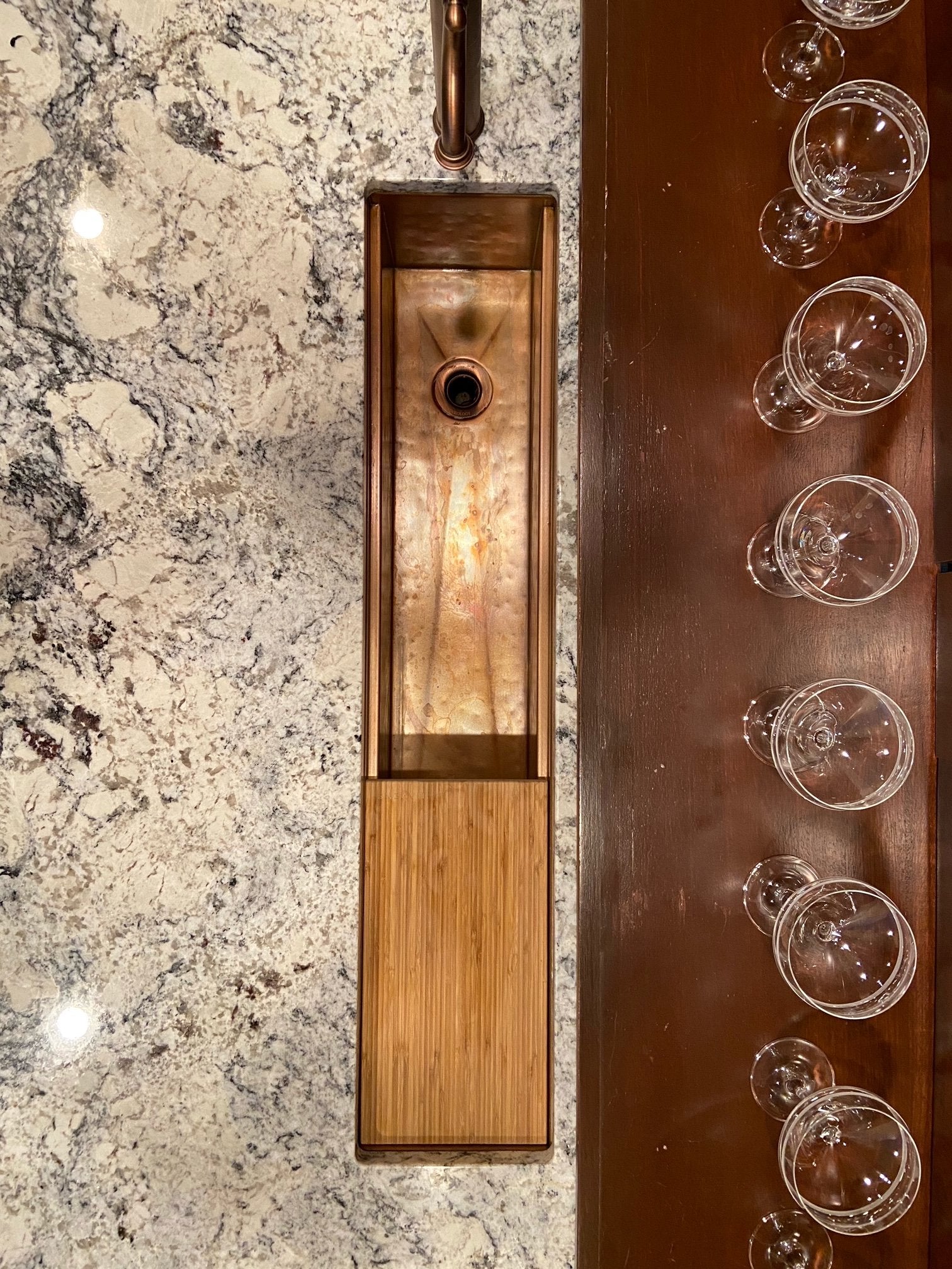 Custom Trough Sink - Pure Copper - Havens | Luxury Metals