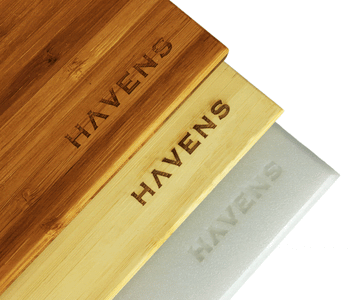 Galley sink accessories bamboo cutting board