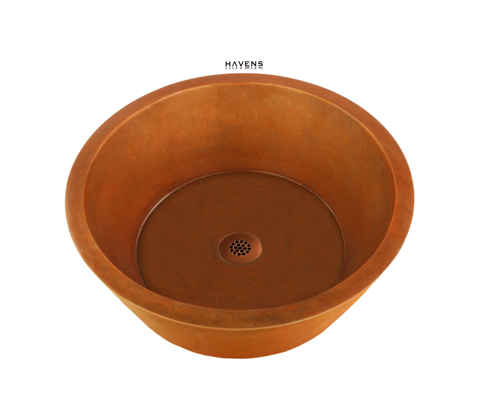 Custom Circa Vessel Sink - Copper - Havens | Luxury Metals