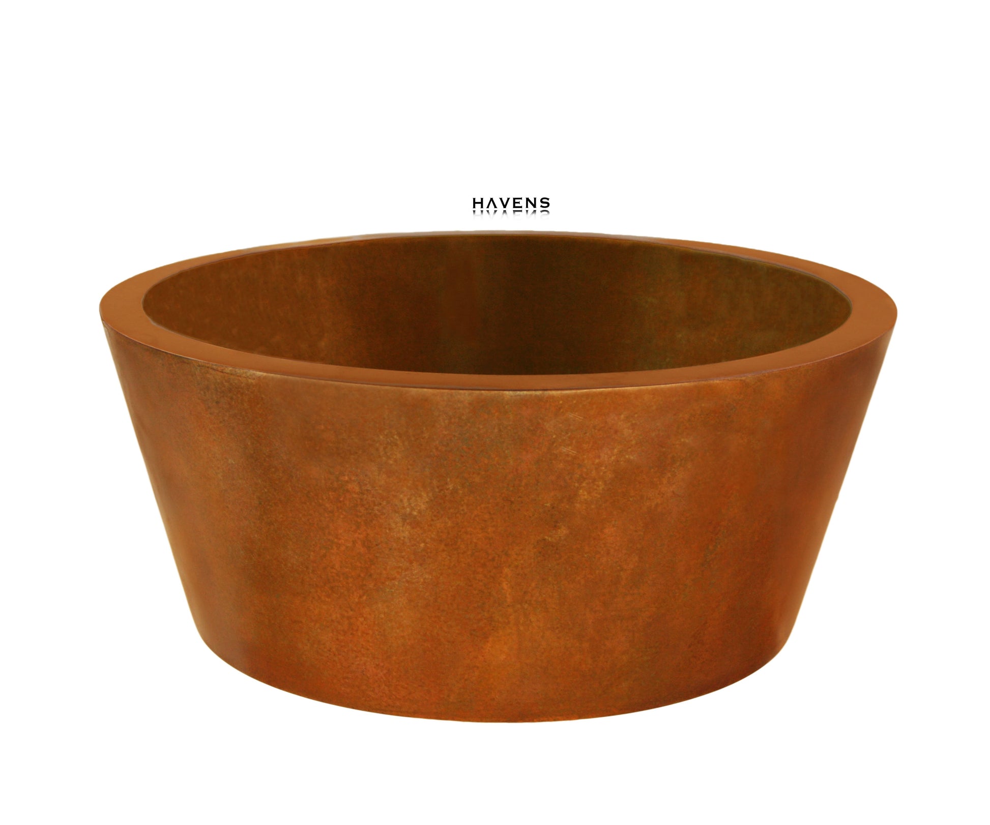 Custom Circa Vessel Sink - Copper - Havens | Luxury Metals