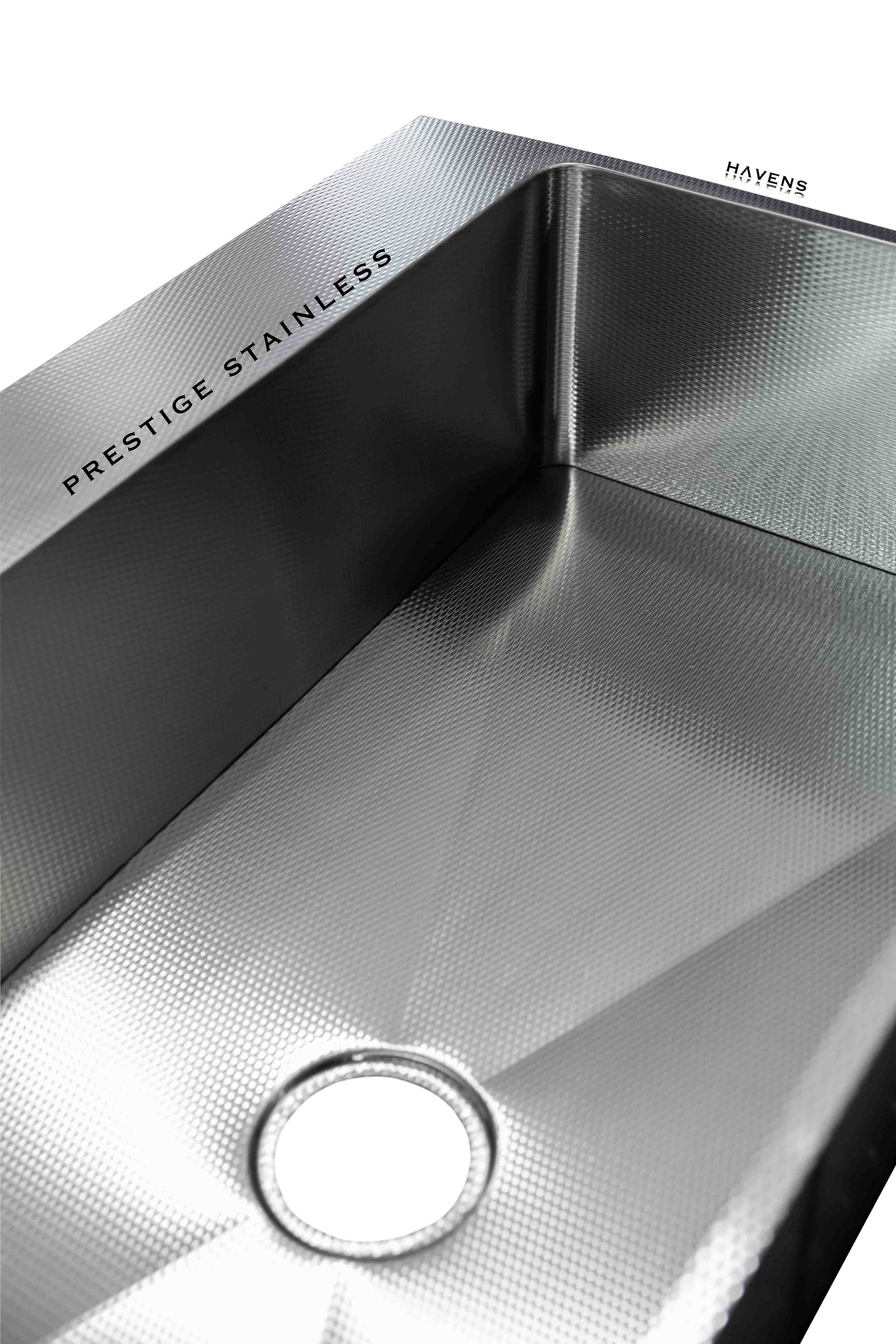 Custom Undermount Sink (Faucet Deck) - Stainless - Havens | Luxury Metals