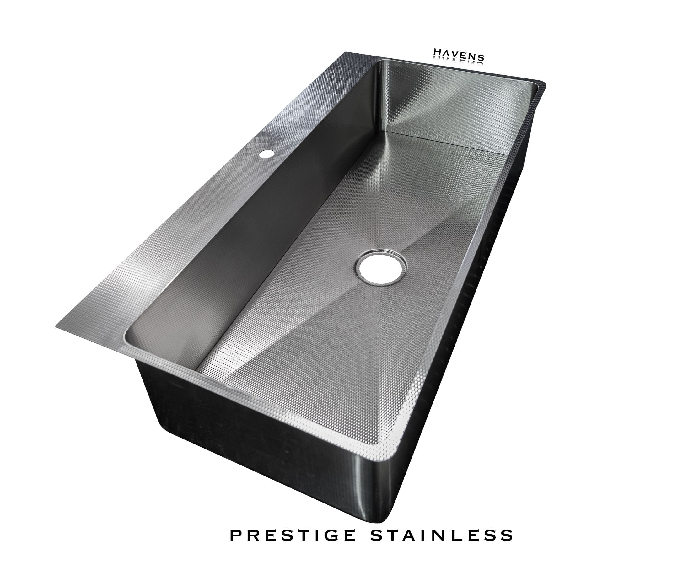 Custom Undermount Sink (Faucet Deck) - Stainless - Havens | Luxury Metals