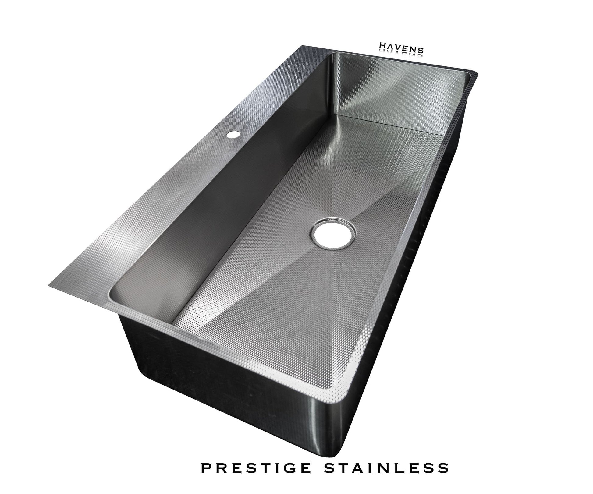 Custom Undermount Sink (Faucet Deck) - Stainless - Havens | Luxury Metals