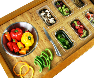 Cutting Board - Mixing Bowl Cutting Board and Six Serve Board