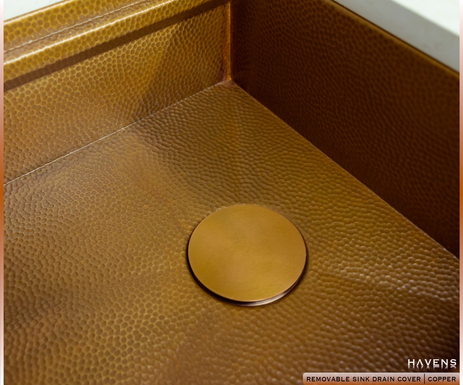 Hide A Drain - Pure Copper - Havens | Luxury Metals