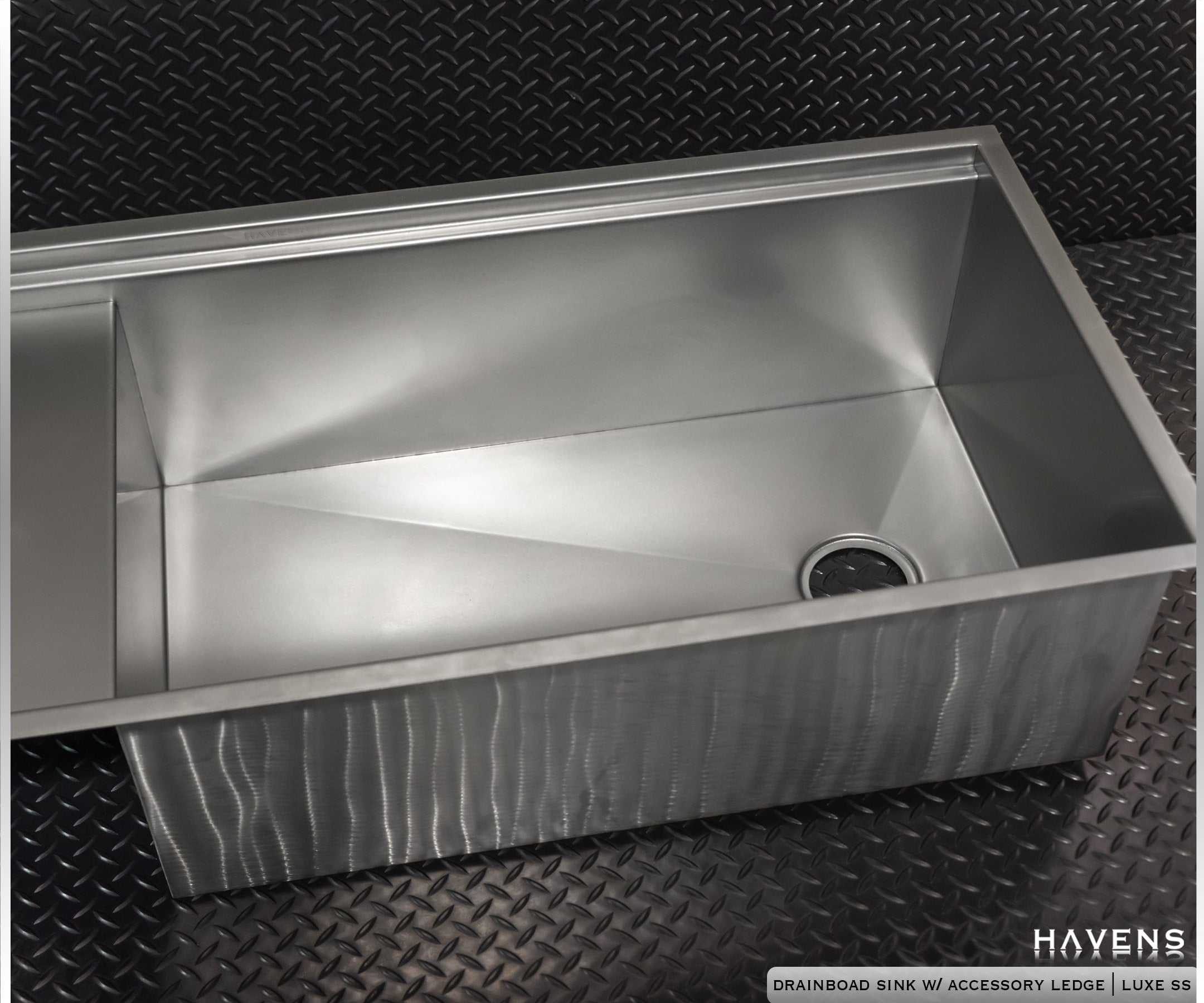 Custom Drainboard Sink - Stainless - Havens | Luxury Metals