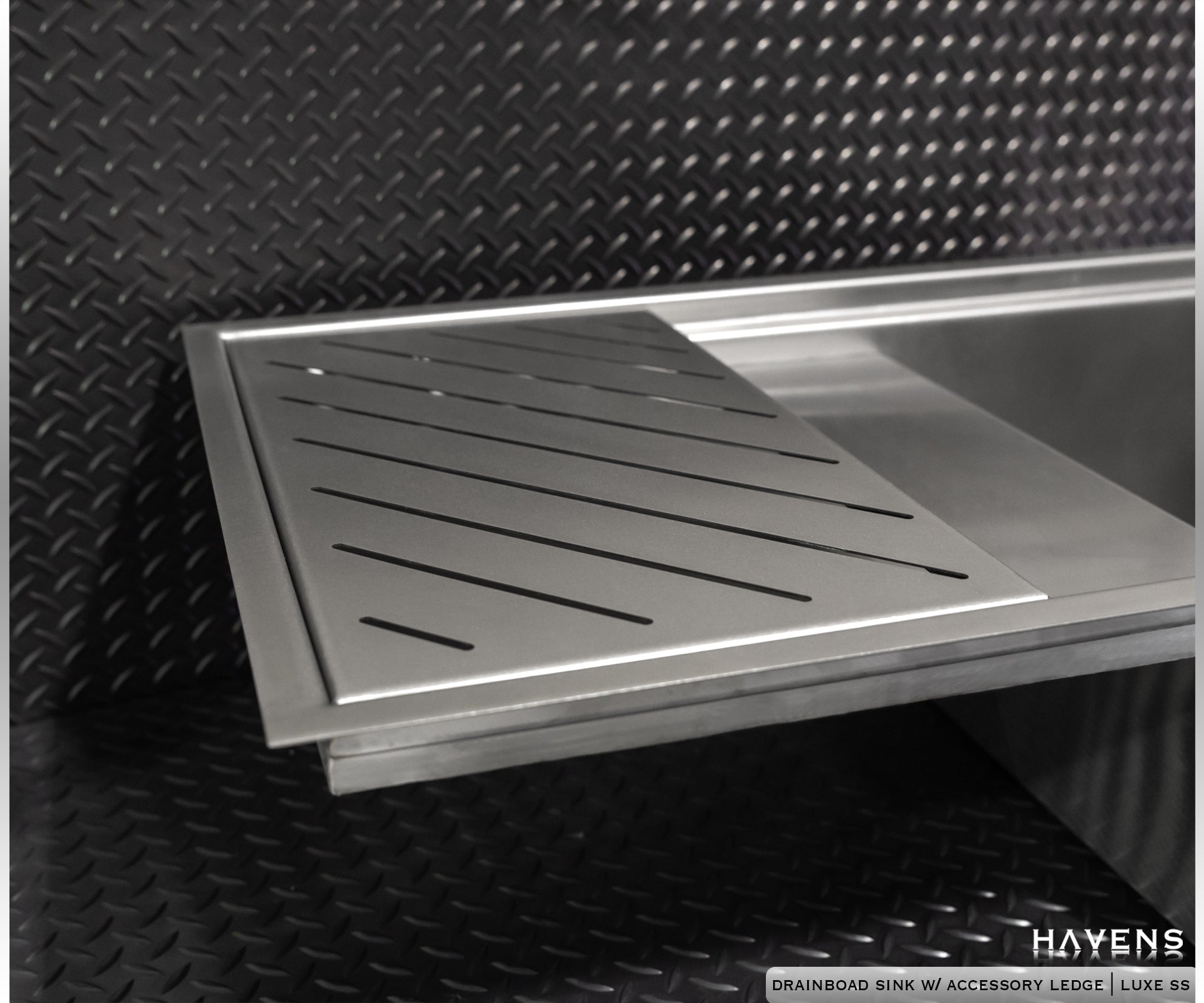 Custom Drainboard Sink - Stainless - Havens | Luxury Metals