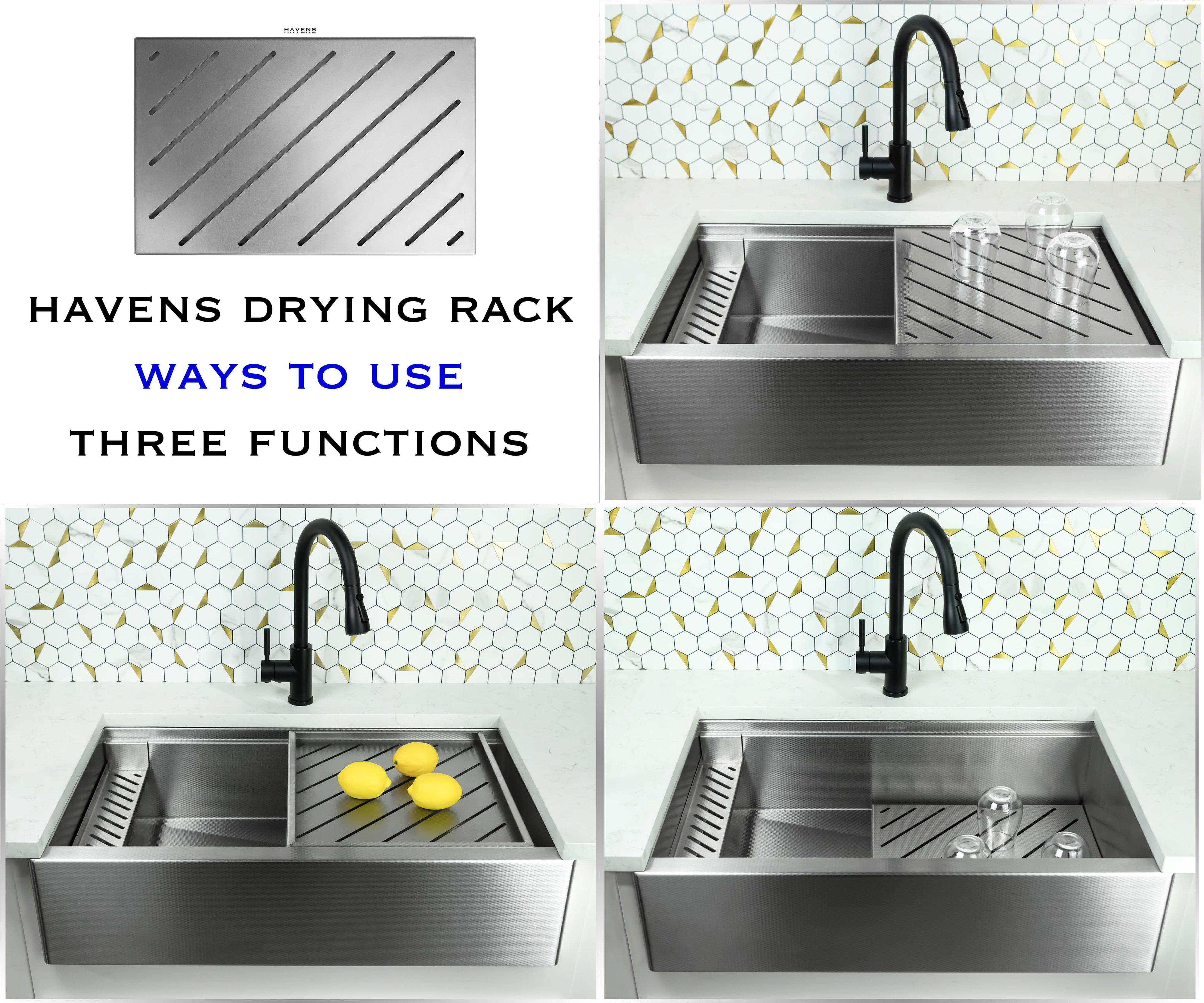 Drying Rack | Sink Accessory | Stainless Steel - Havens | Luxury Metals