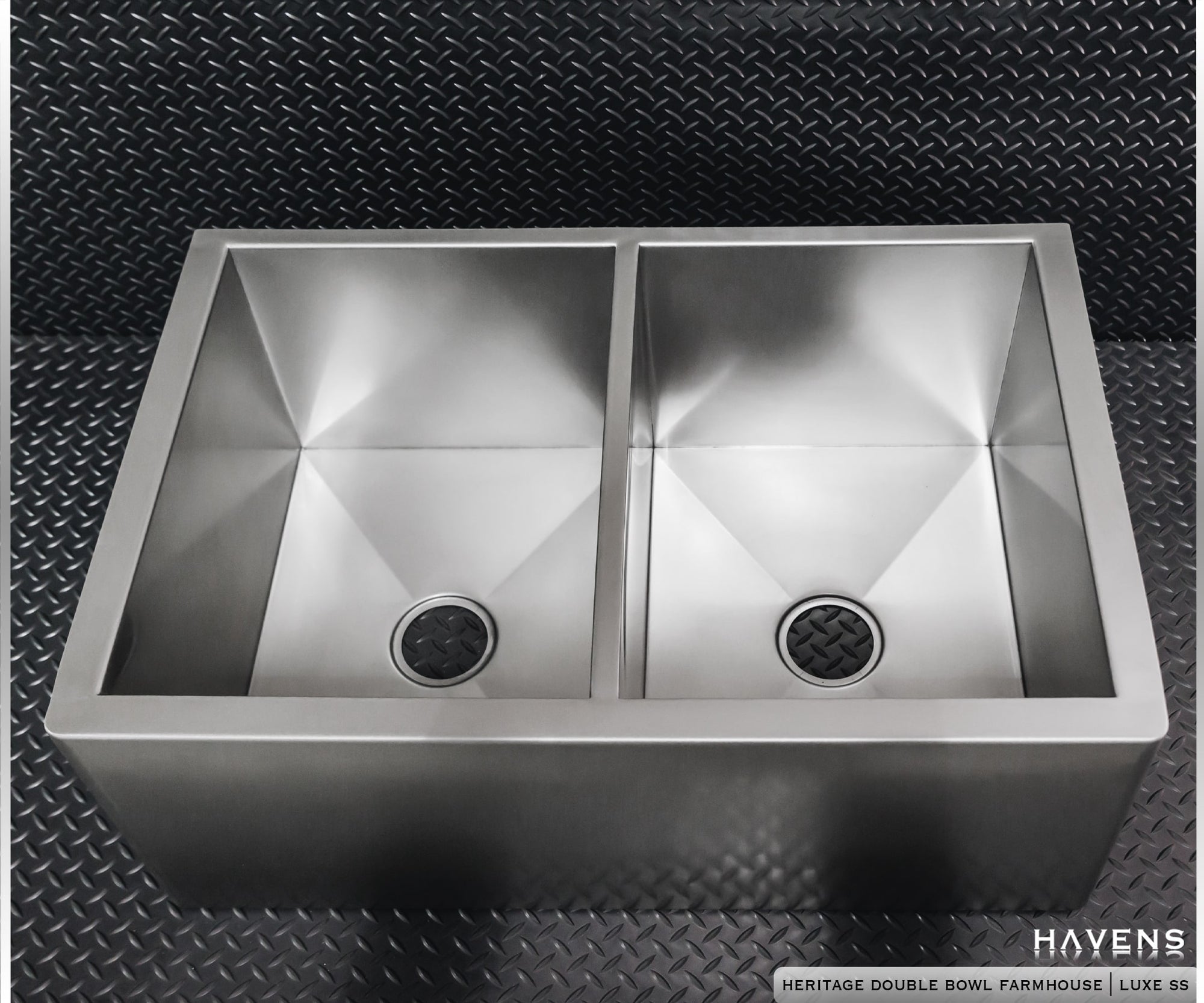Heritage Double Bowl Farmhouse Sink - Stainless