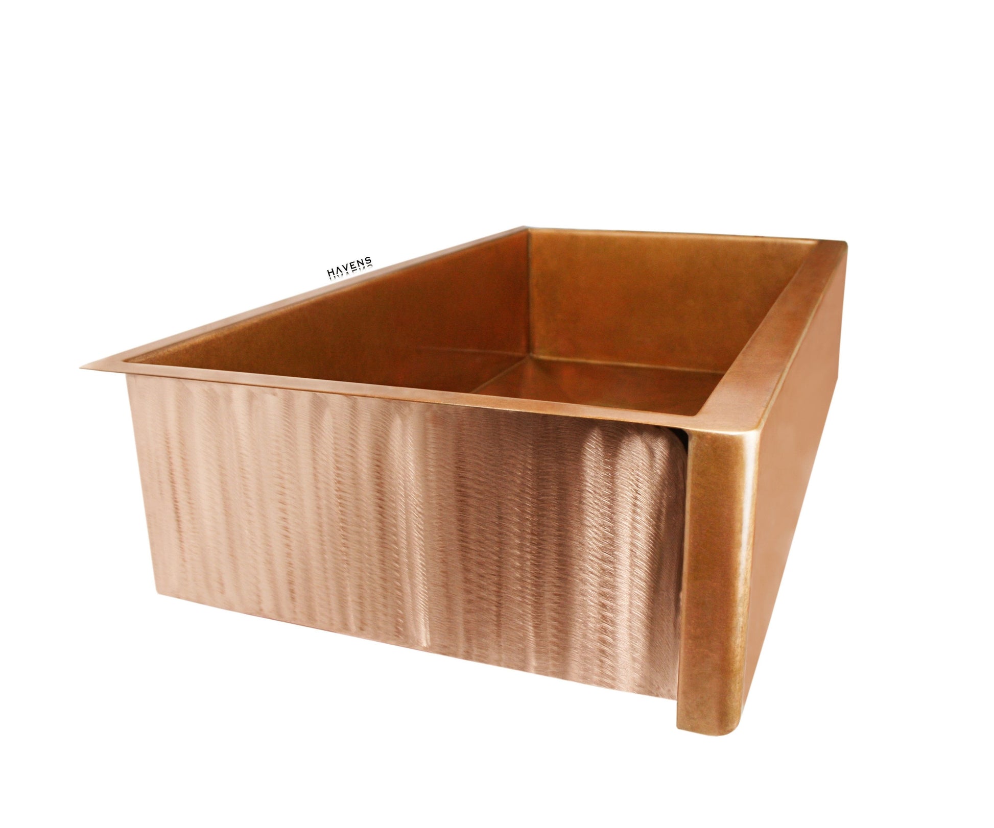 Heritage copper sink - 14 gauge American made - apron front farm style sink