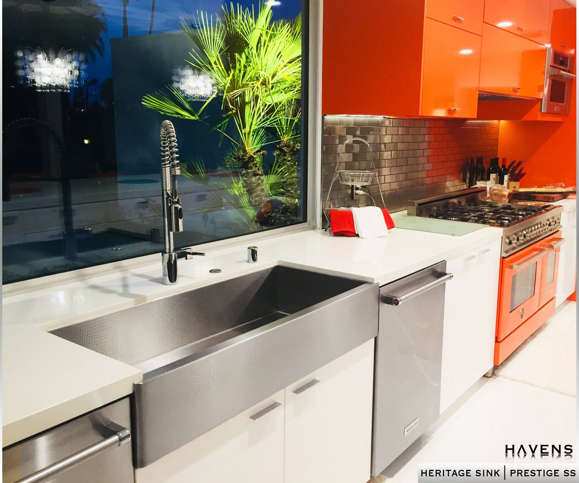 Luxrury kitchen farmhouse stainless steel sink
