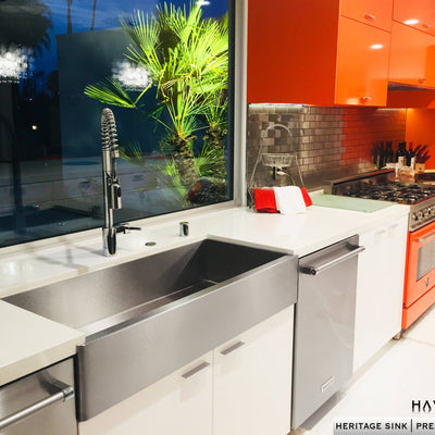 Luxrury kitchen farmhouse stainless steel sink