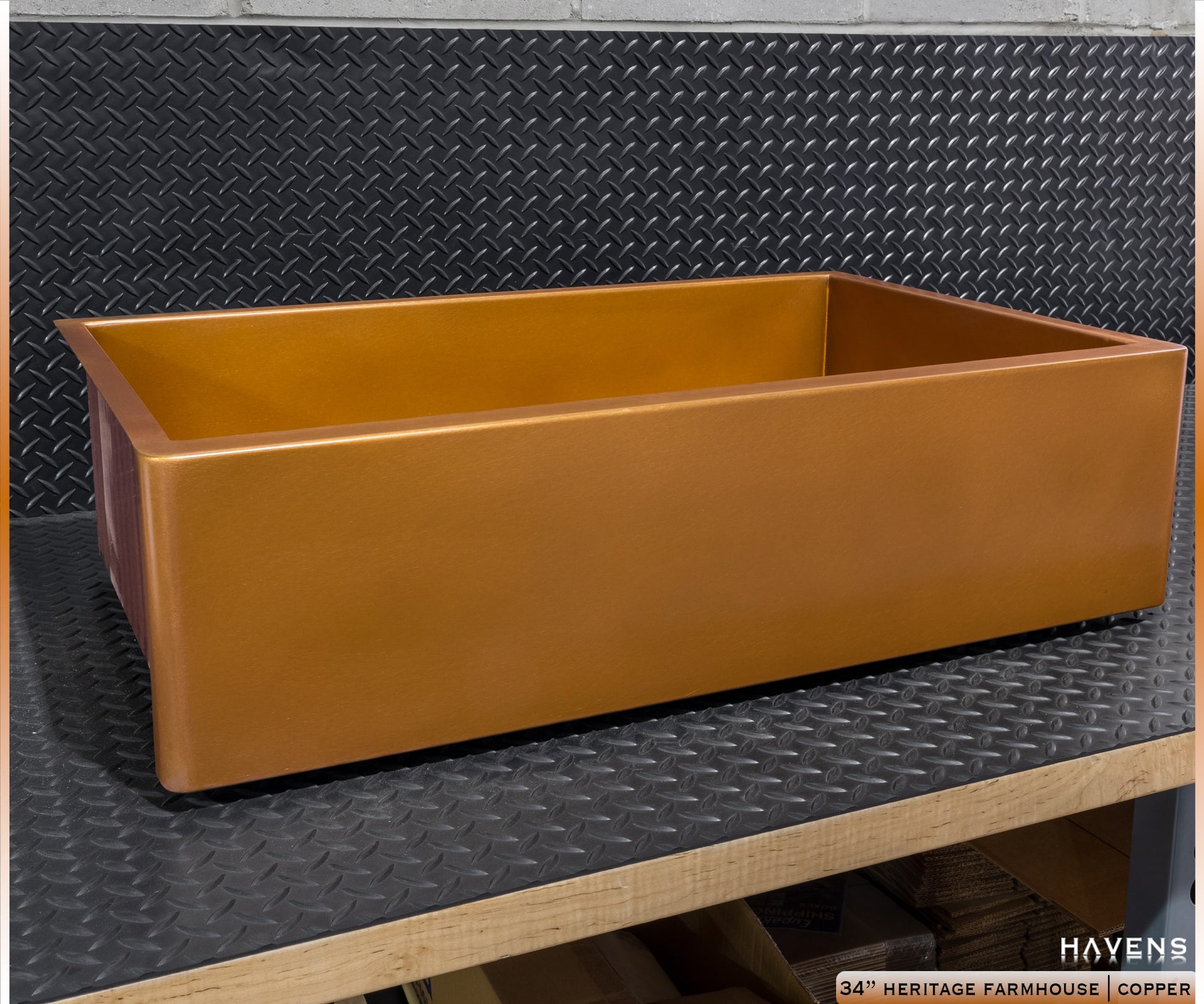 Heritage Farmhouse Sink - Pure Copper - Havens | Luxury Metals