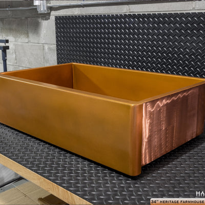 Heritage Farmhouse Sink - Pure Copper - Havens | Luxury Metals