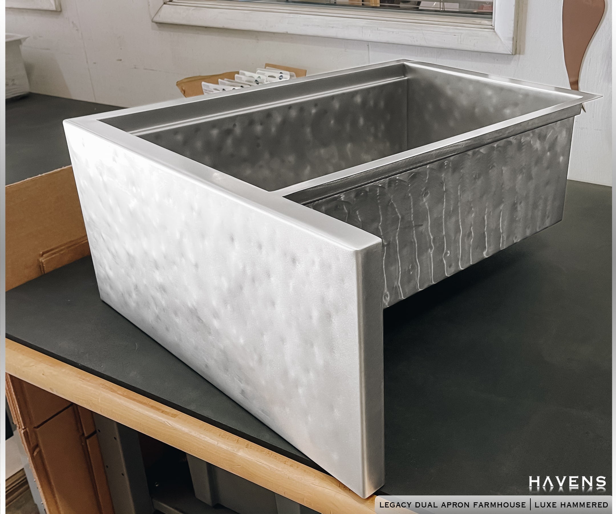 Custom Corner Sink - Stainless - Havens | Luxury Metals