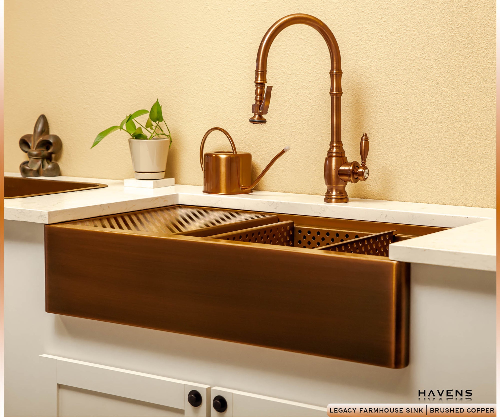 Legacy Farmhouse Sink - Brushed Copper