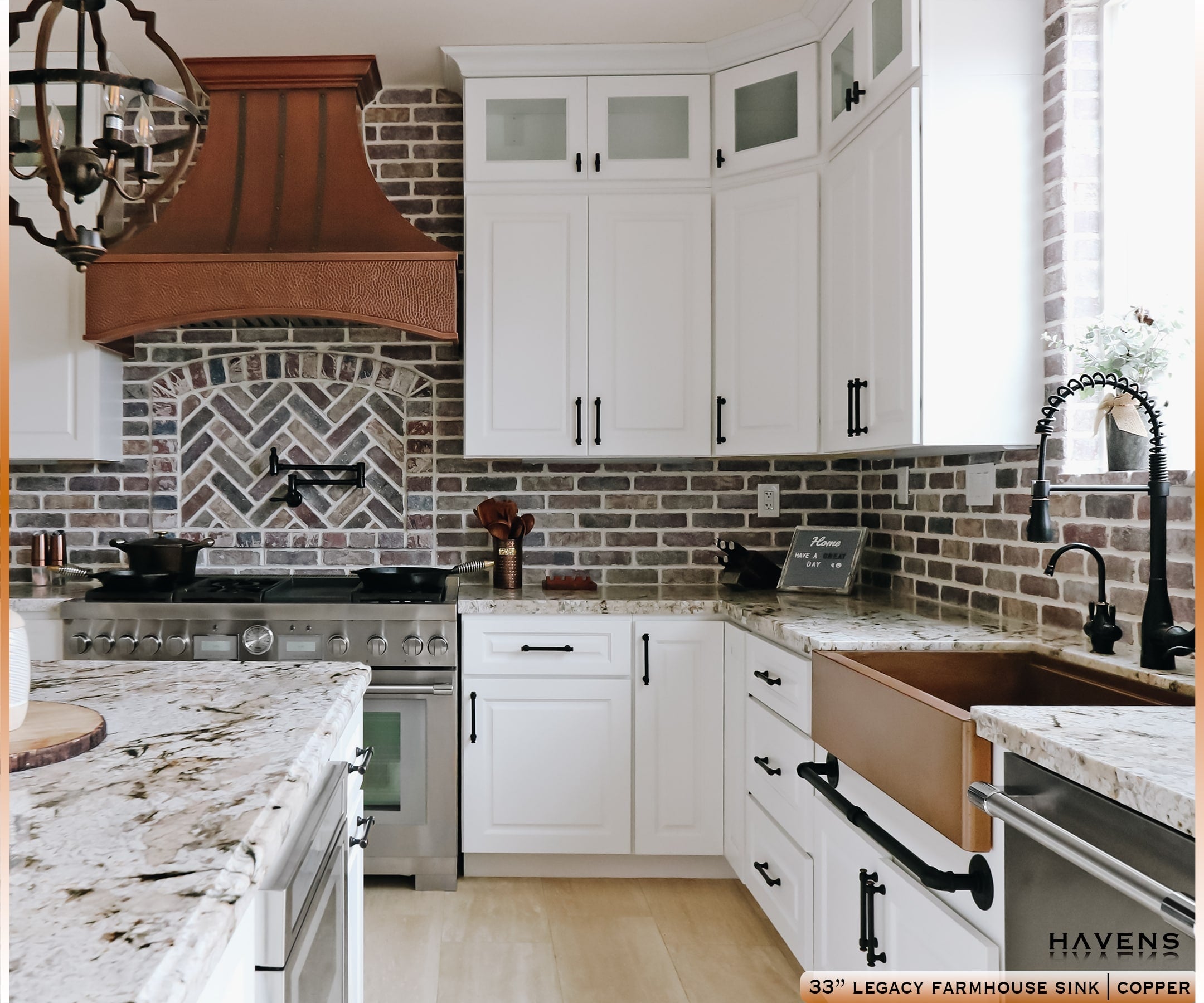 Legacy Farmhouse Sink - Pure Copper - Havens | Luxury Metals